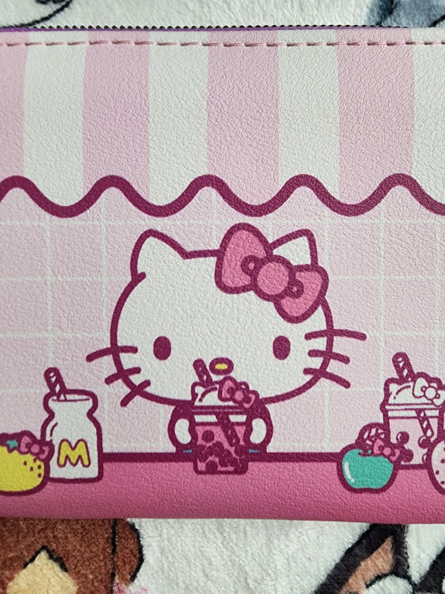 Loungefly Hello Kitty Mini Sweets Pink Stripe Wallet