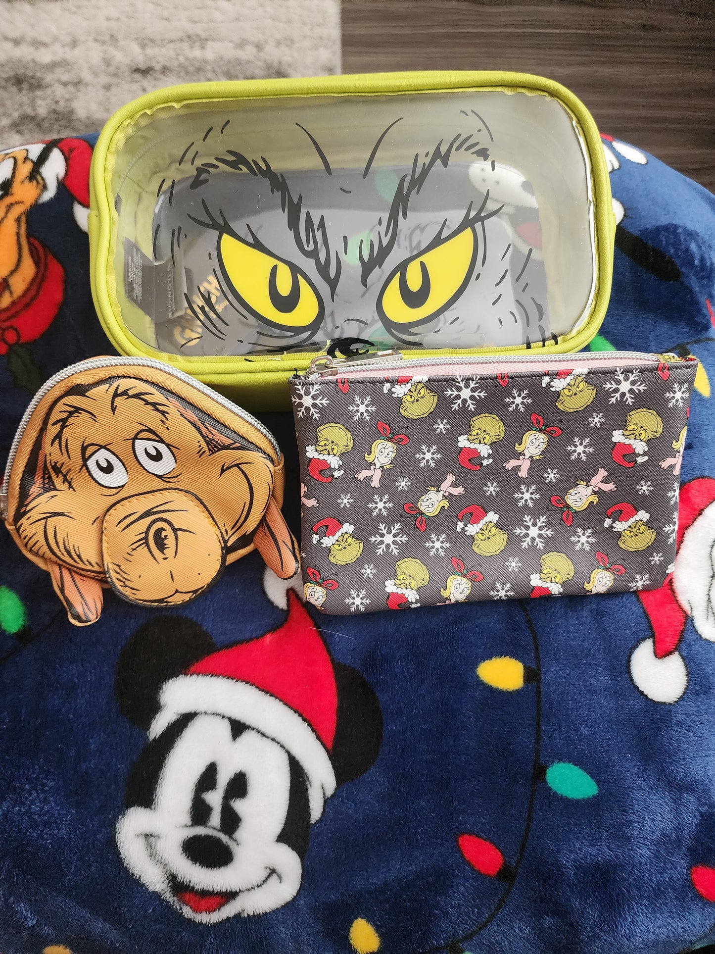 The Grinch Holiday Cosmetic Bags Set