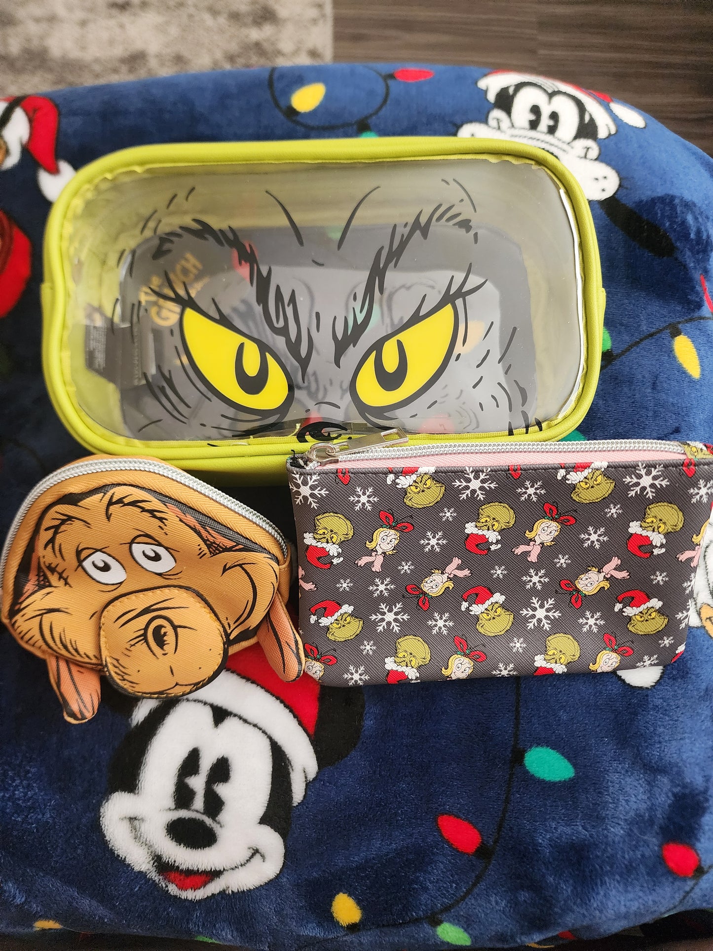 The Grinch Holiday Cosmetic Bags Set