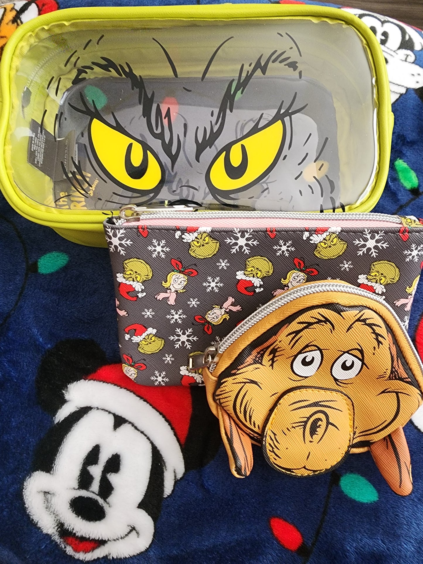 The Grinch Holiday Cosmetic Bags Set