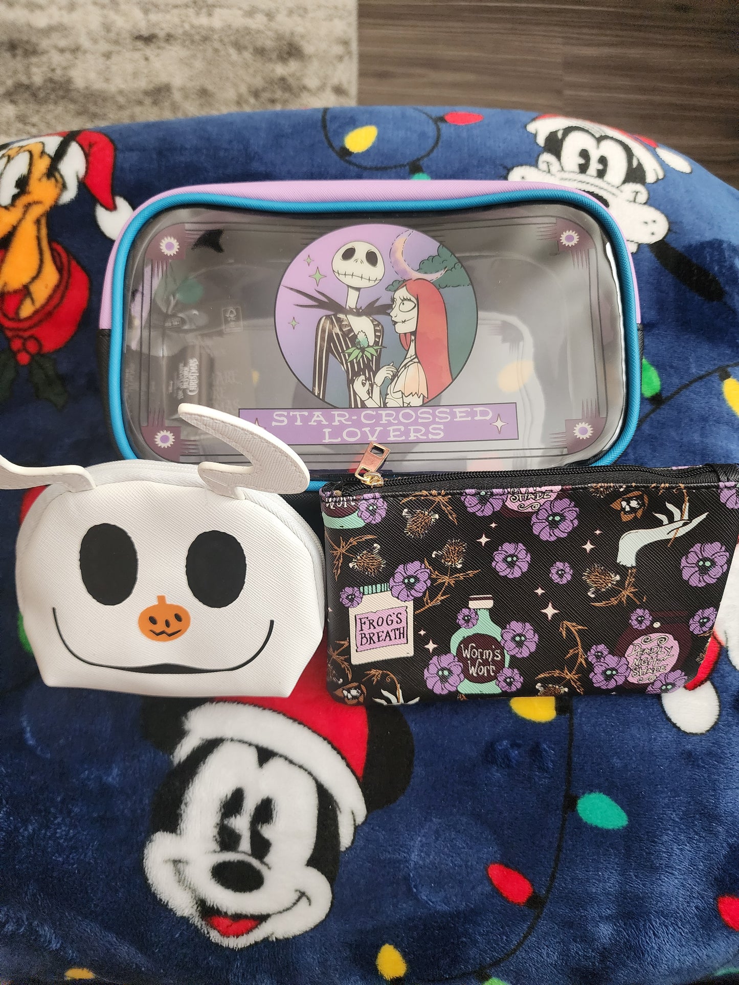 Disney Nightmare Before Christmas Cosmetic Bag Set