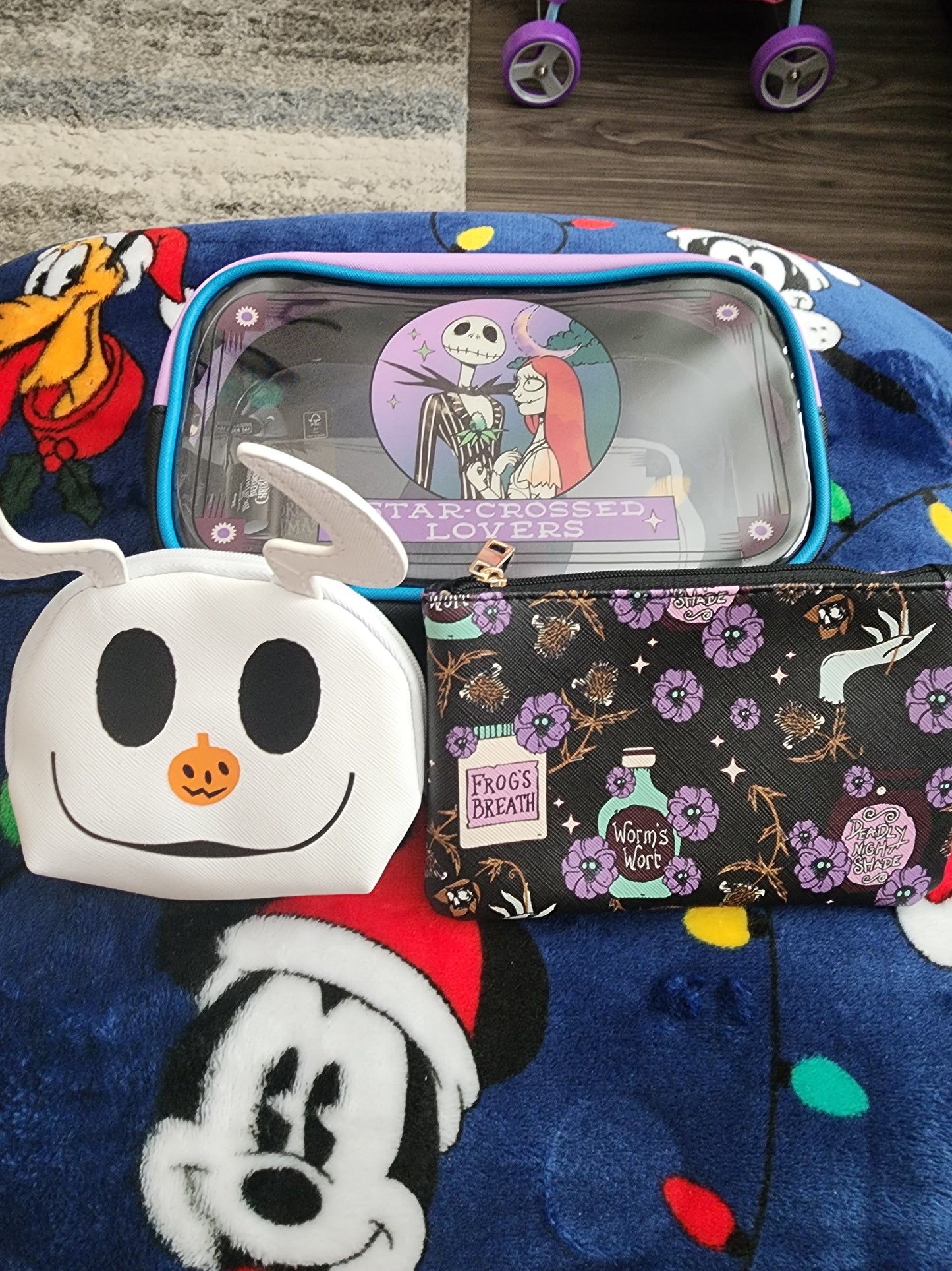 Disney Nightmare Before Christmas Cosmetic Bag Set