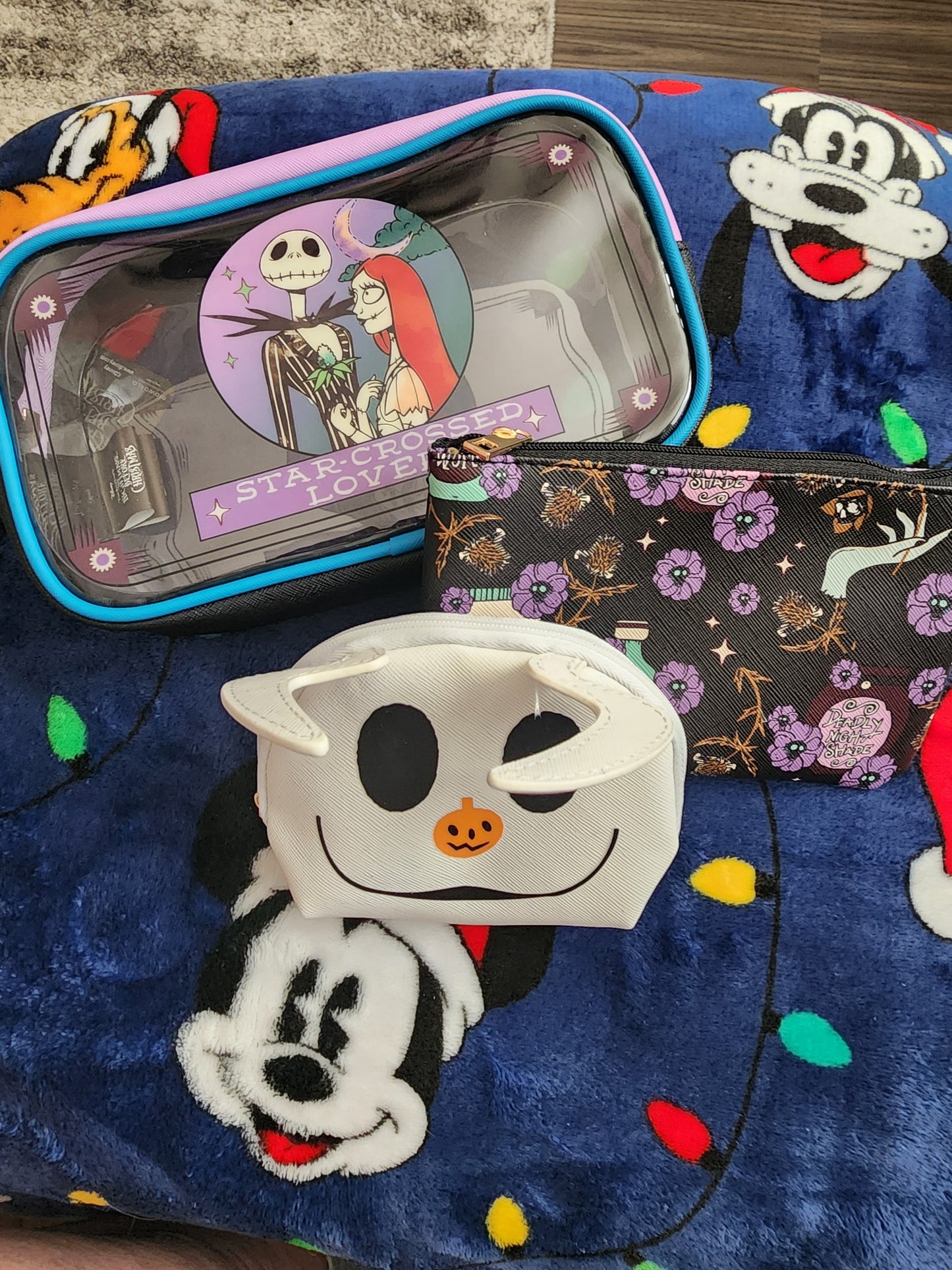 Disney Nightmare Before Christmas Cosmetic Bag Set