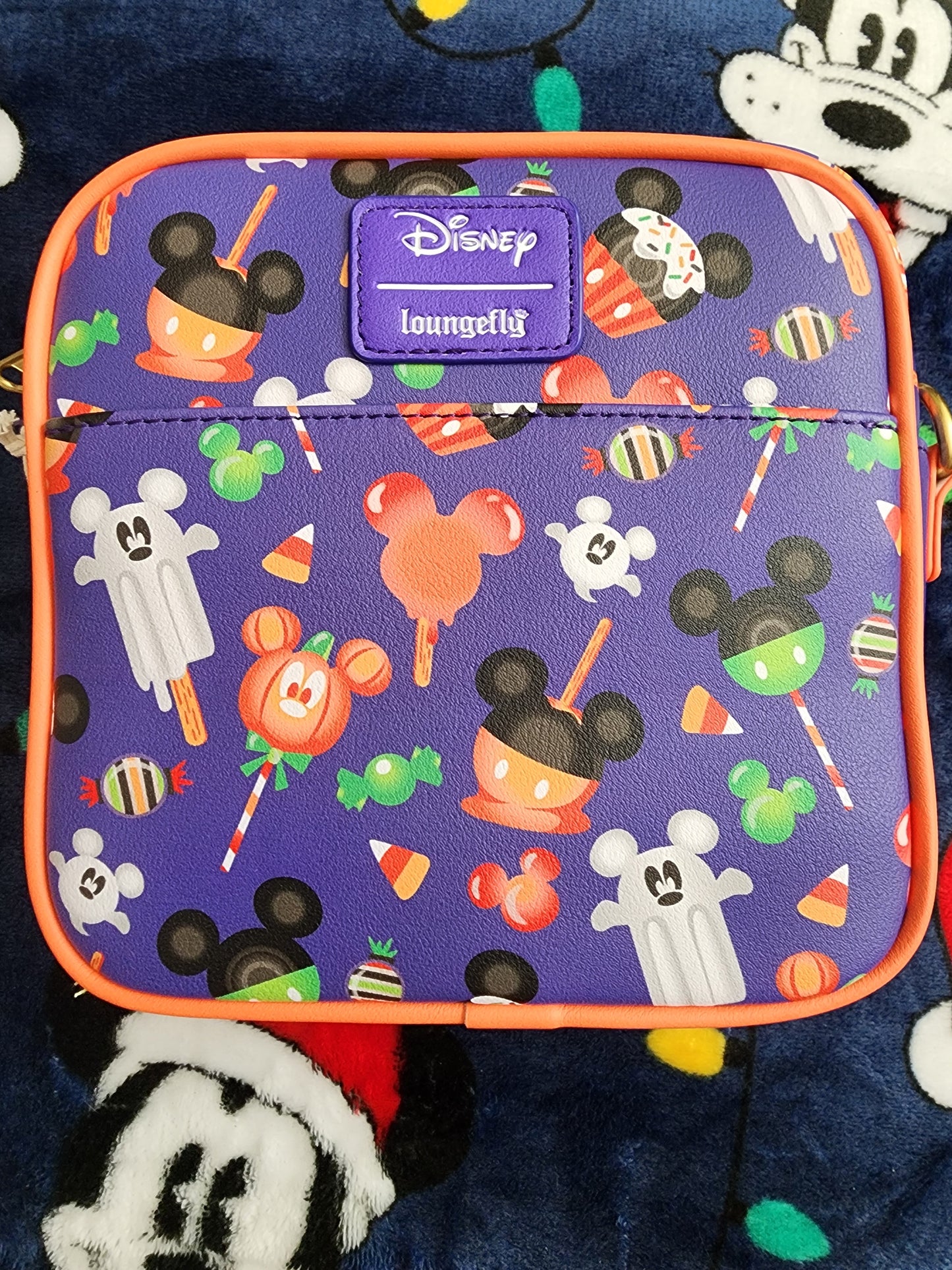 Loungefly Disney Mickey Mouse Halloween Treats Crossbody Bag