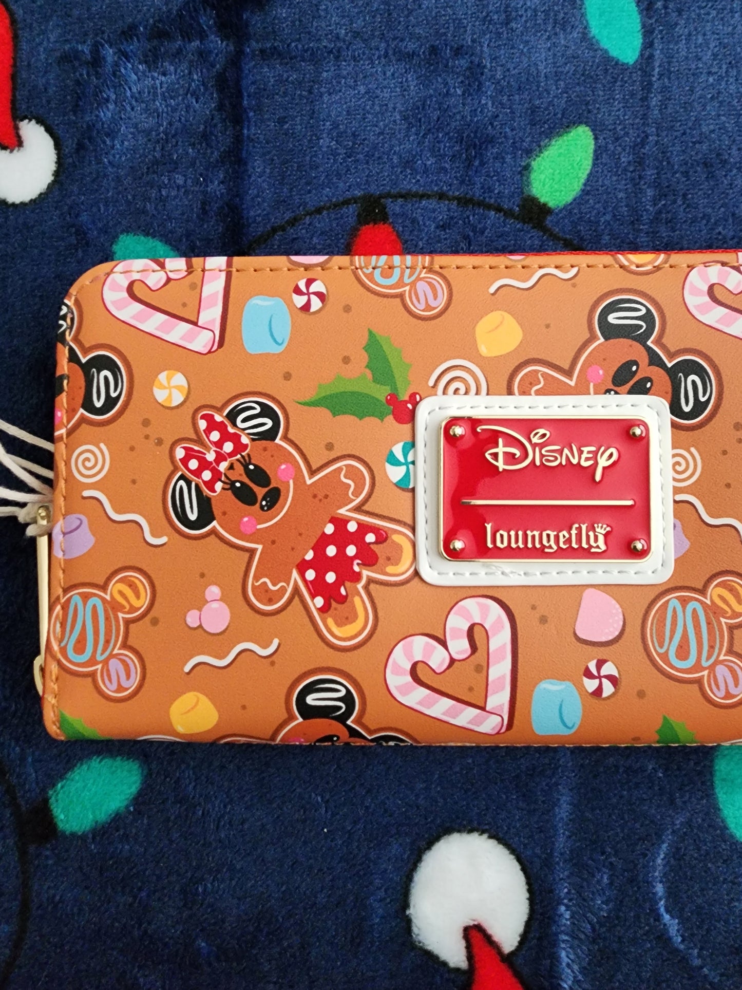 Loungefly Disney Mickey and Minnie Gingerbread Cookies Holiday Wallet