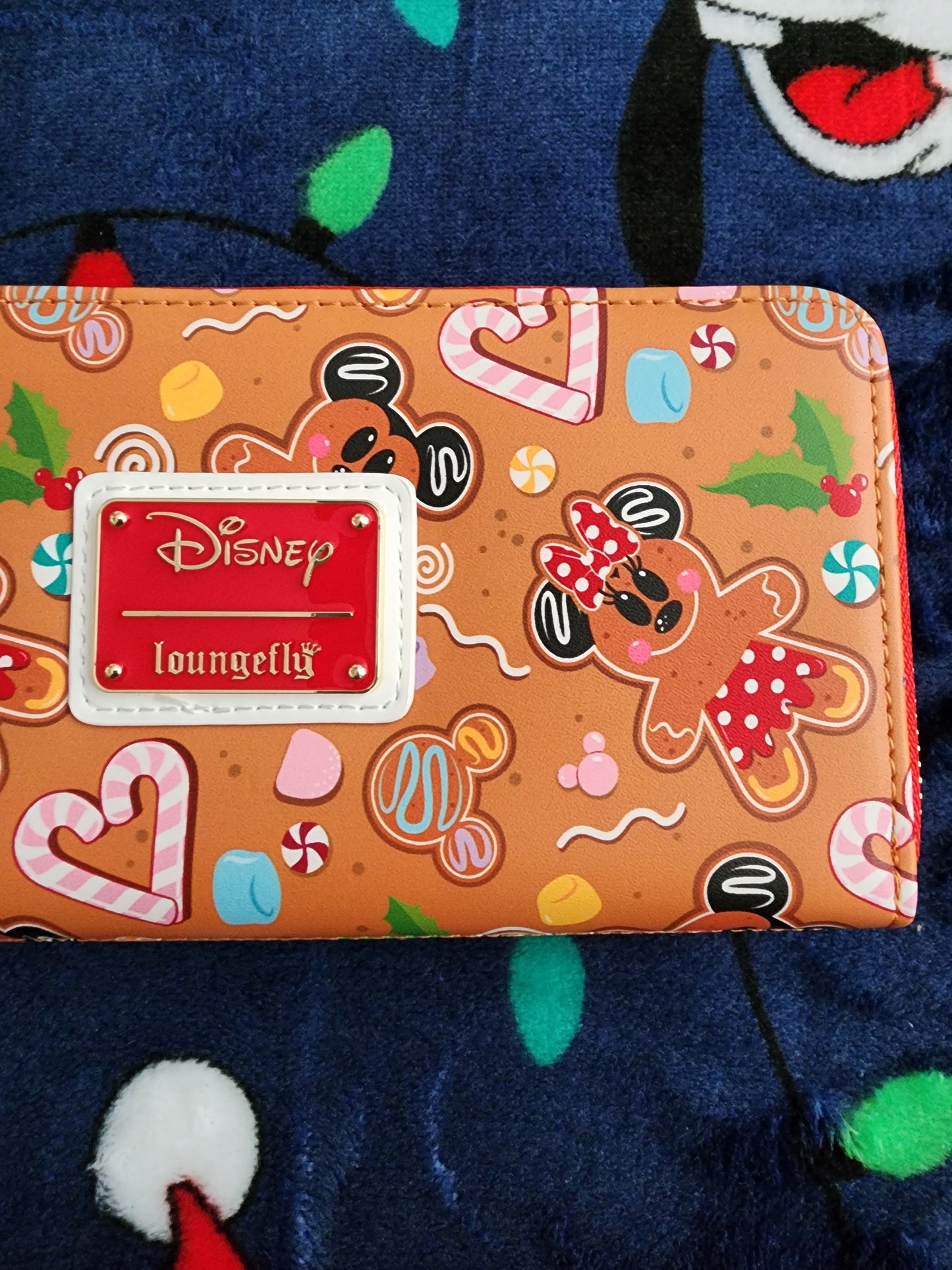 Loungefly Disney Mickey and Minnie Gingerbread Cookies Holiday Wallet