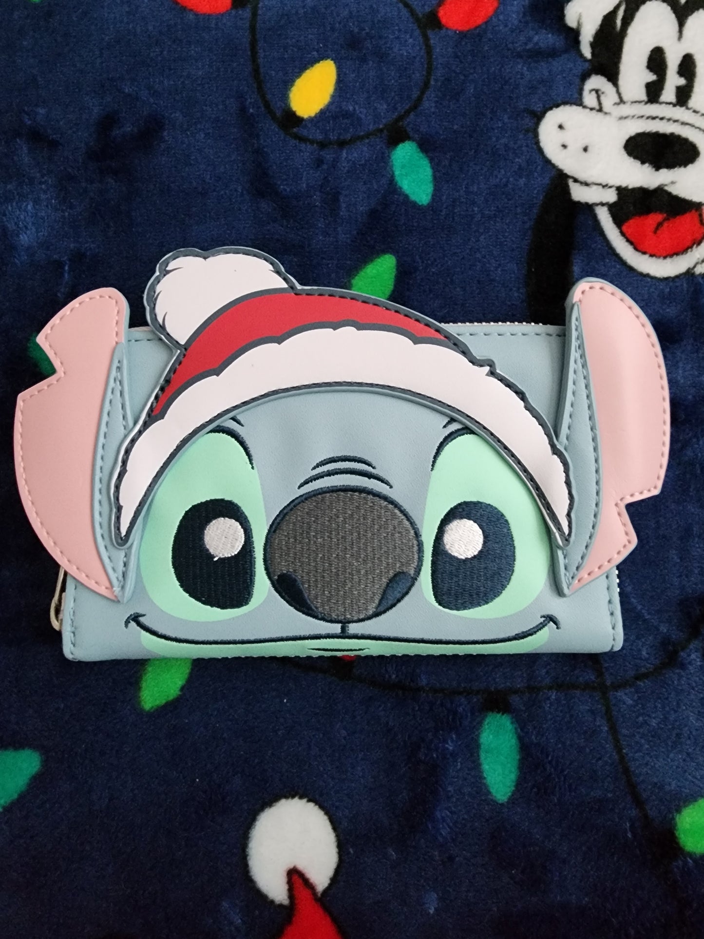 Loungefly Disney Stitch Santa Hat Holiday Wallet