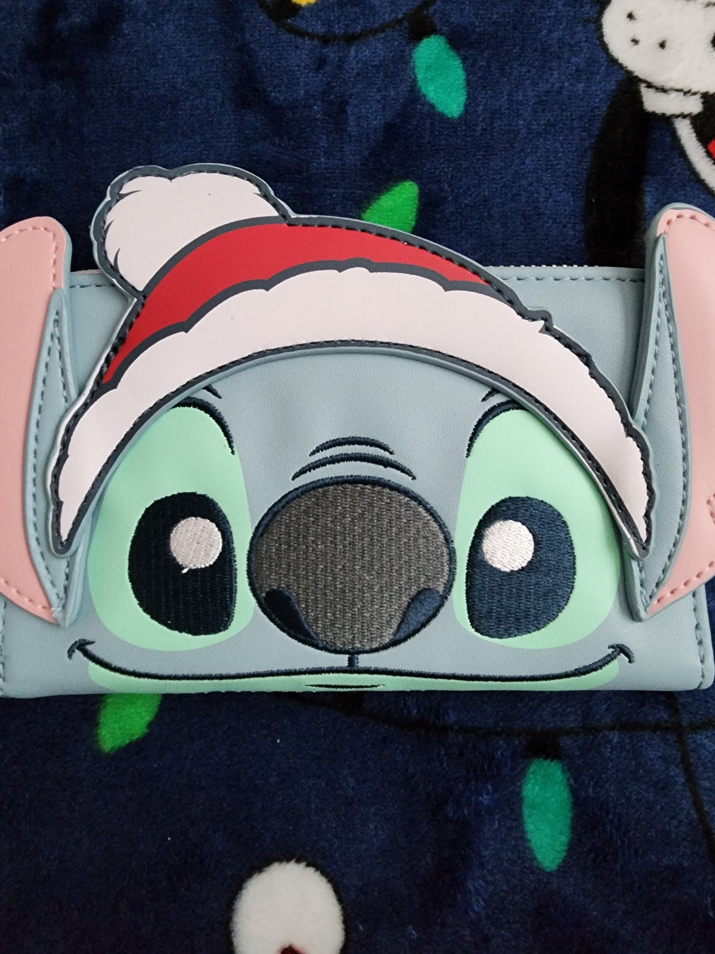 Loungefly Disney Stitch Santa Hat Holiday Wallet