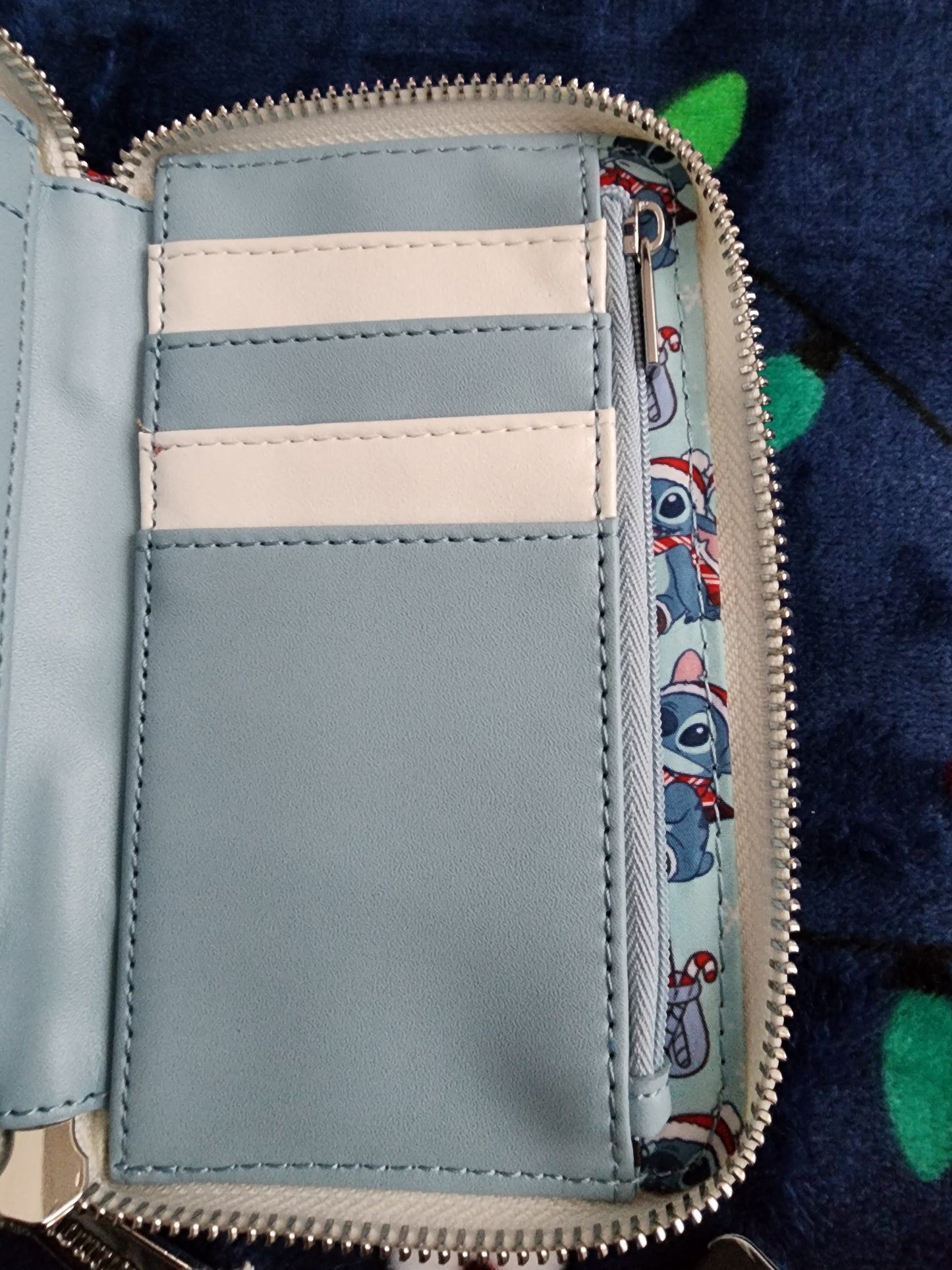 Loungefly Disney Stitch Santa Hat Holiday Wallet