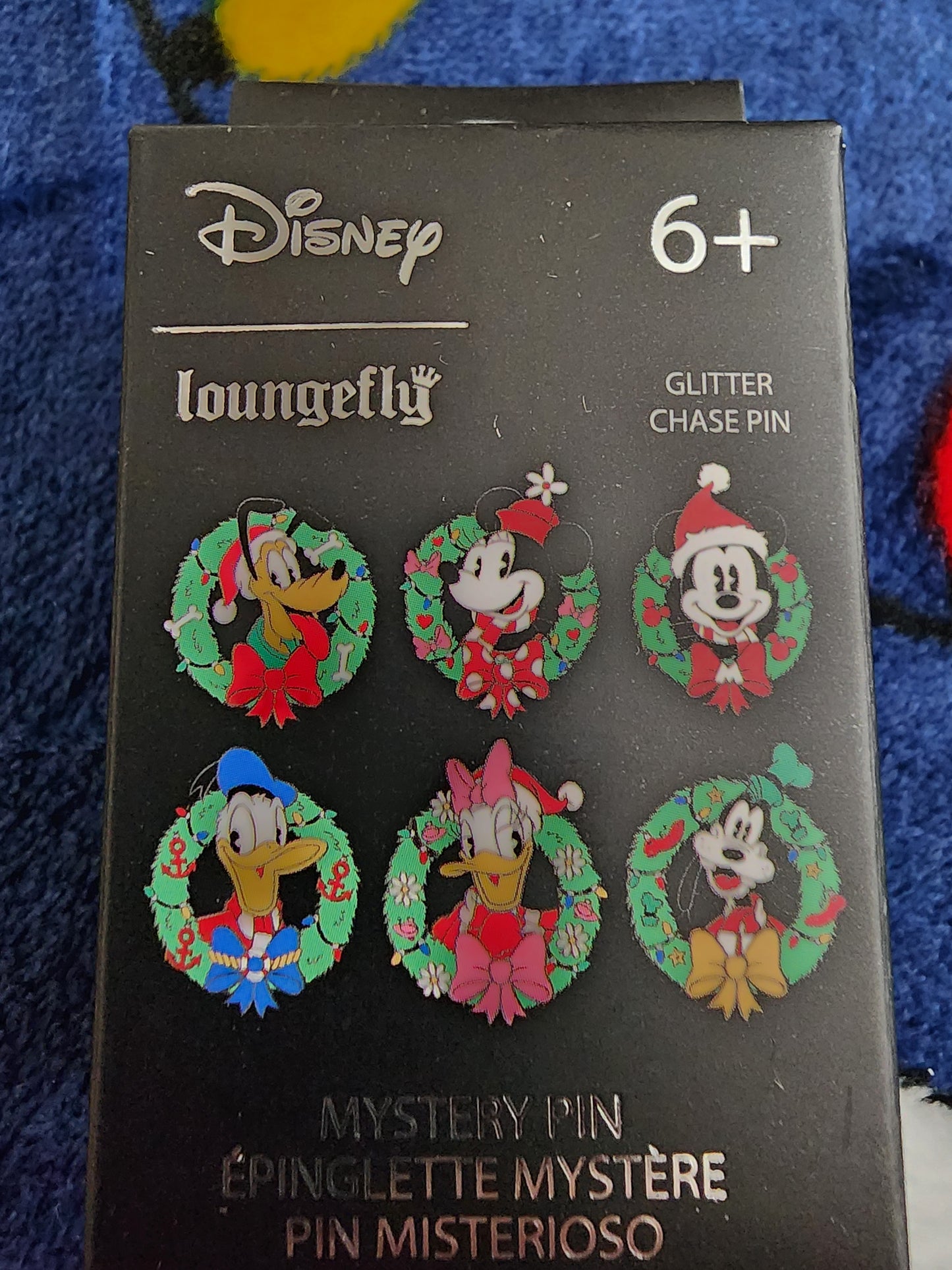 Loungefly Disney Mickey and Friends Christmas Wreath Mystery Pins