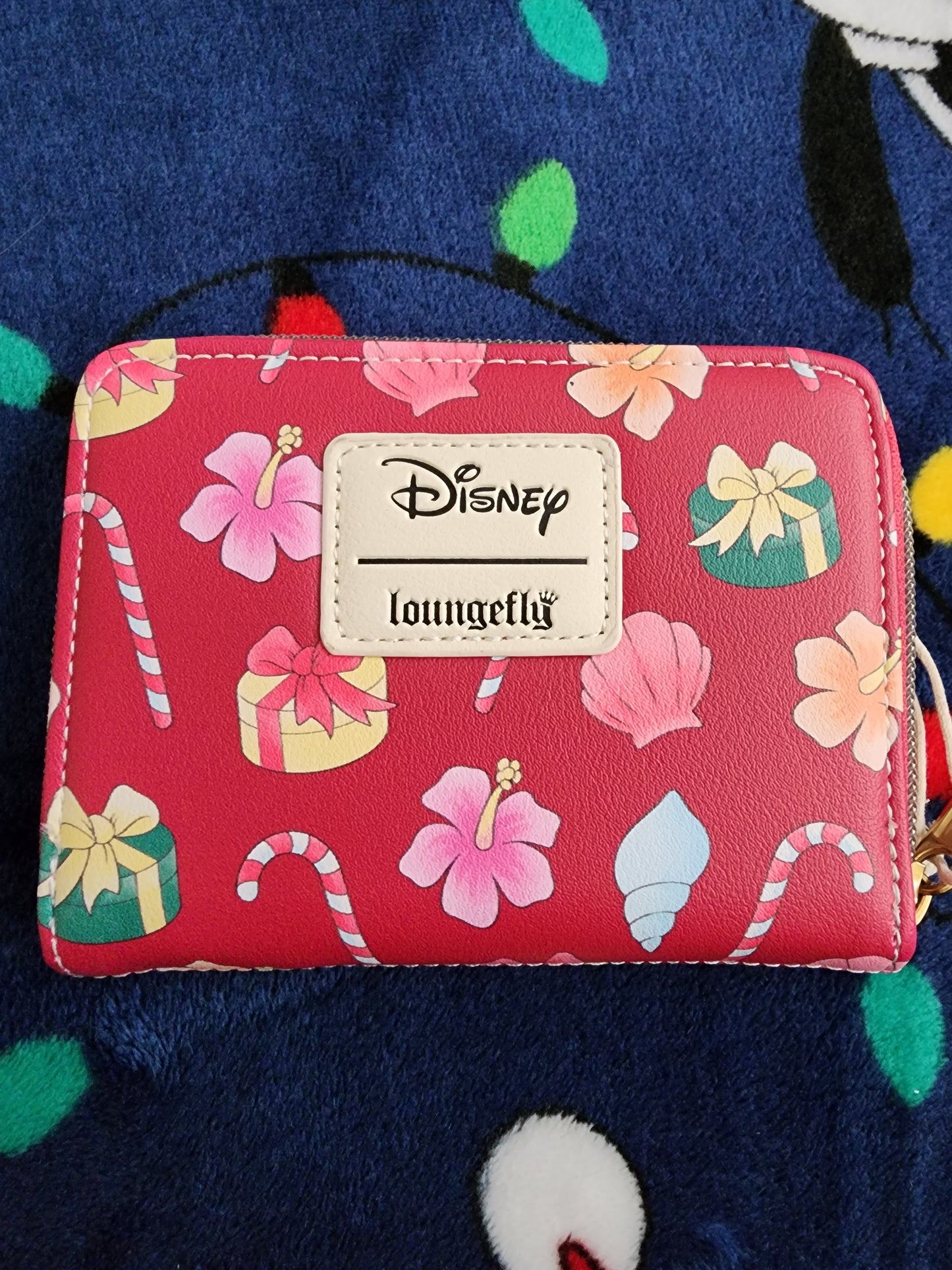 Loungefly Disney Stitch and Angel Holiday Tree Wallet