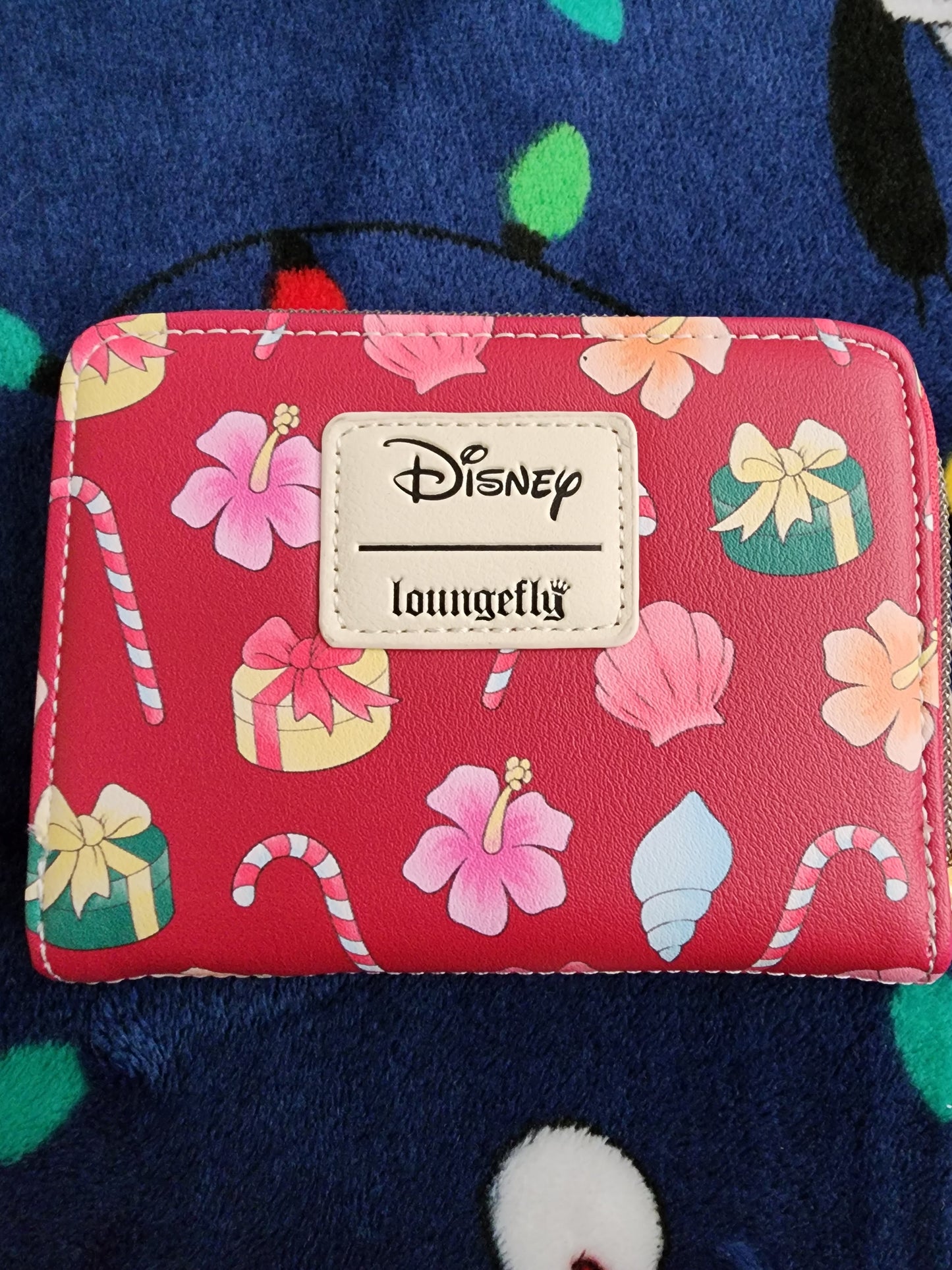 Loungefly Disney Stitch and Angel Holiday Tree Wallet