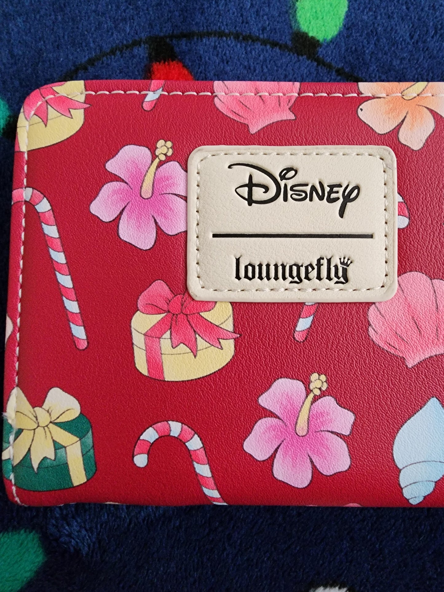 Loungefly Disney Stitch and Angel Holiday Tree Wallet