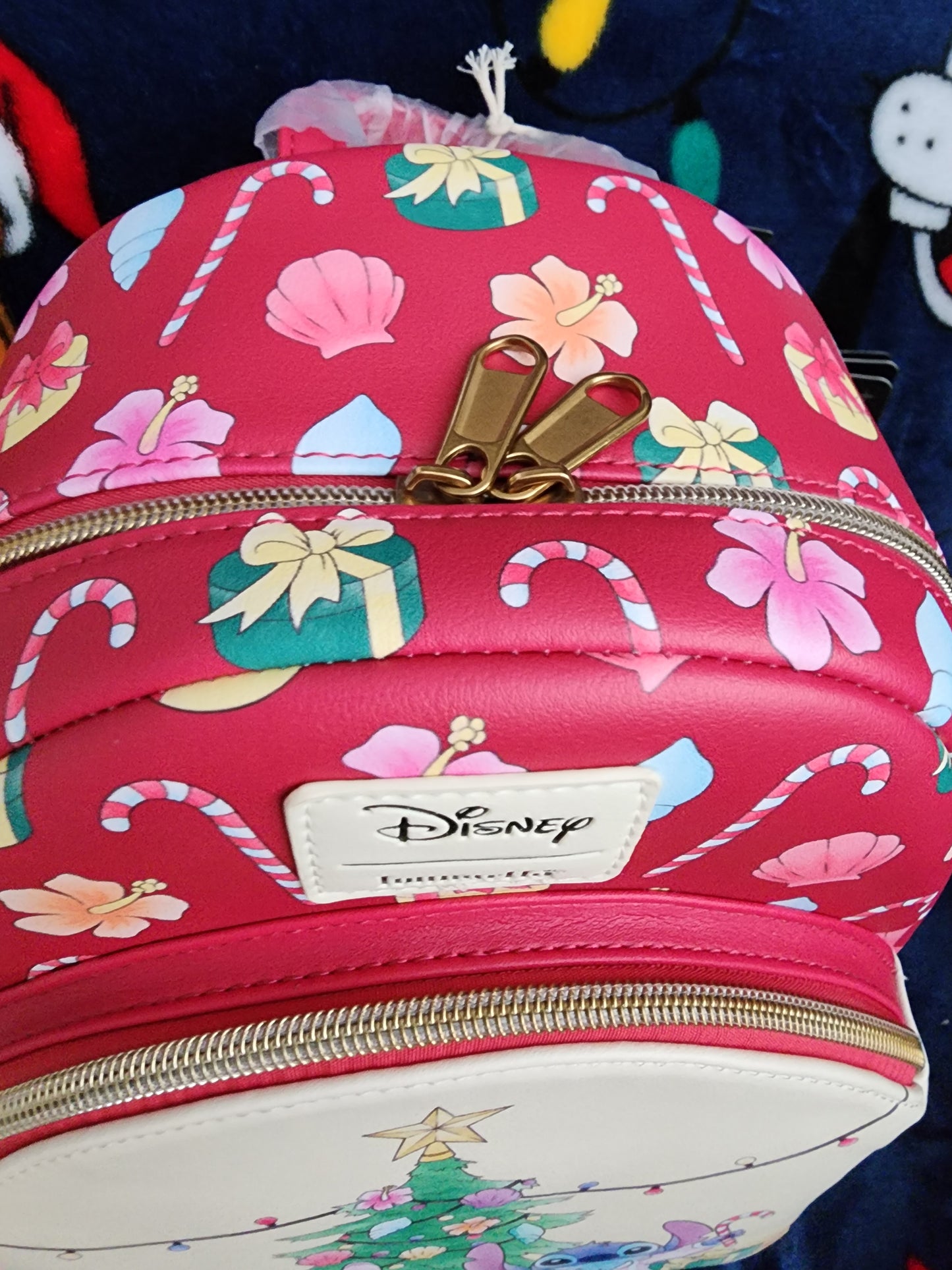 Loungefly Disney Stitch and Angel Holiday Backpack