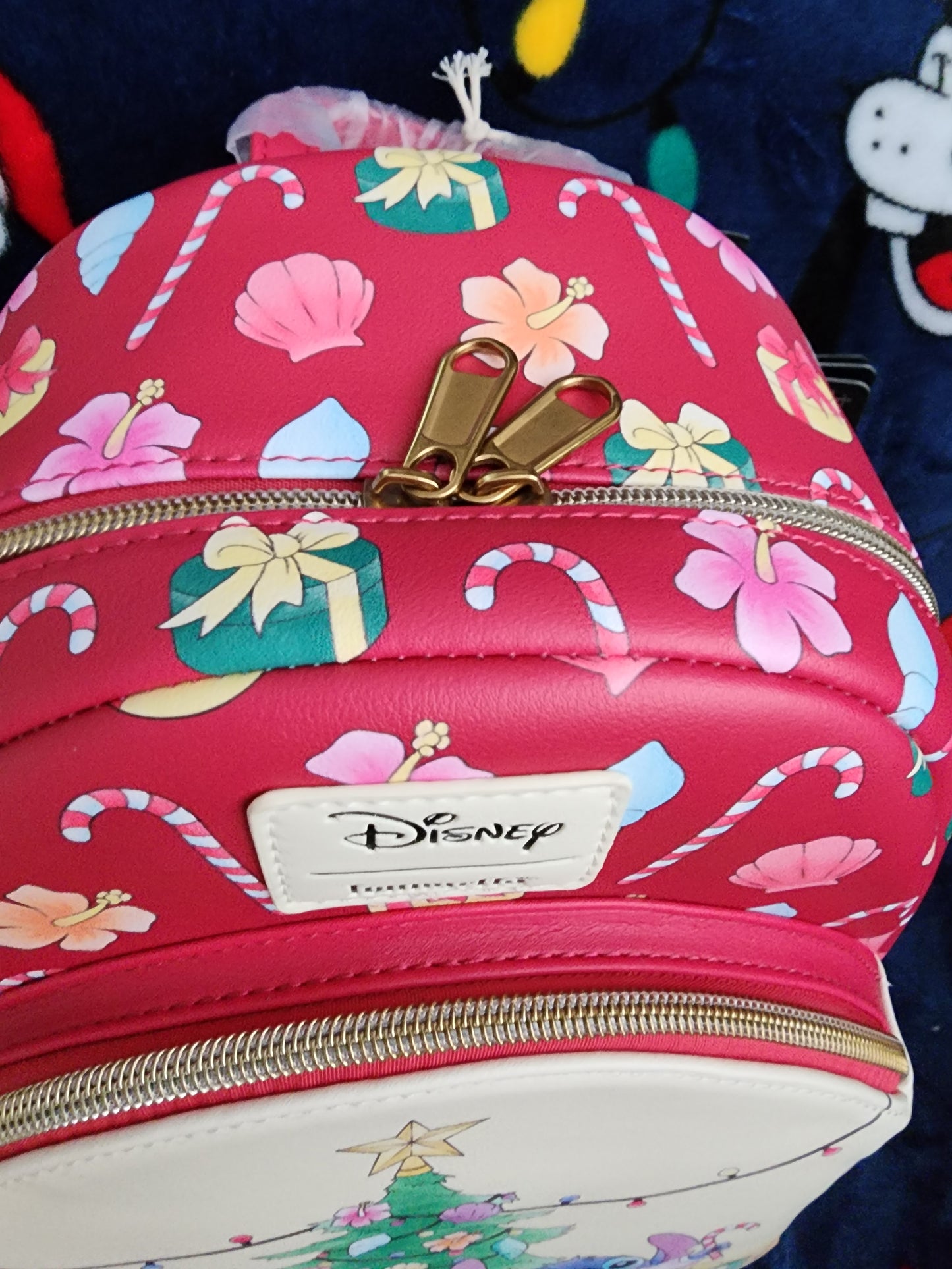 Loungefly Disney Stitch and Angel Holiday Backpack