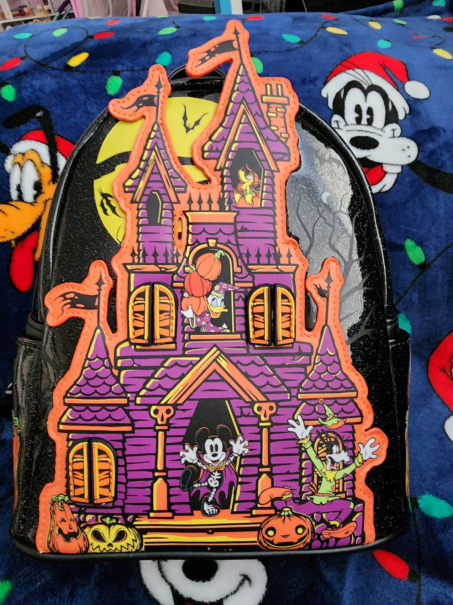 Loungefly Disneyland Parks Mickey and Friends Haunted House Halloween Exclusive Backpack