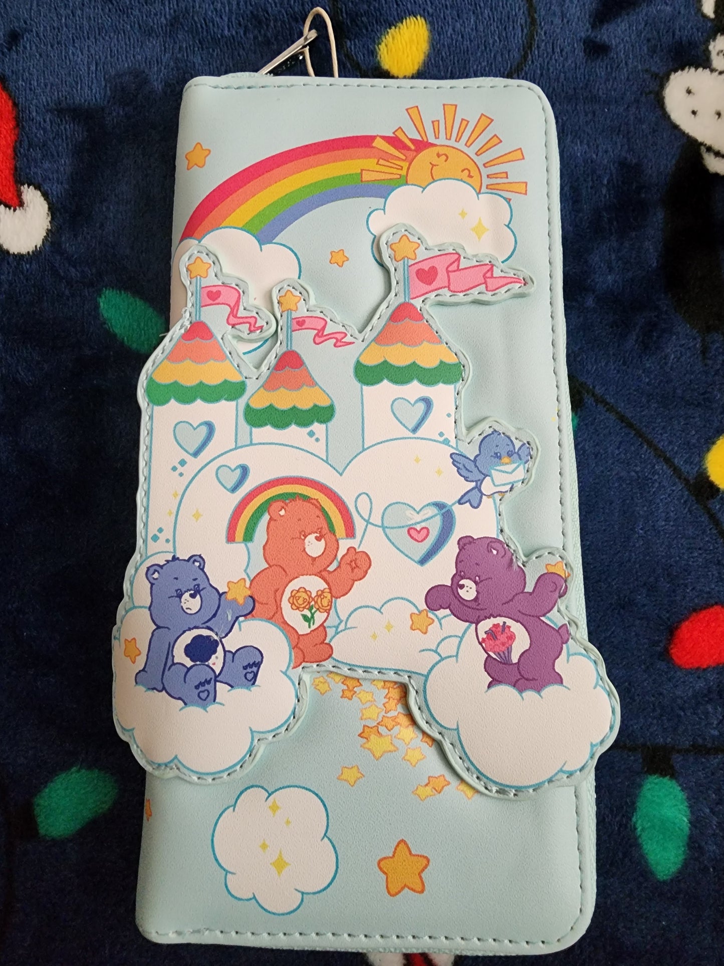 Loungefly Care Bears 40th Anniversary Clouds and Rainbows Wallet