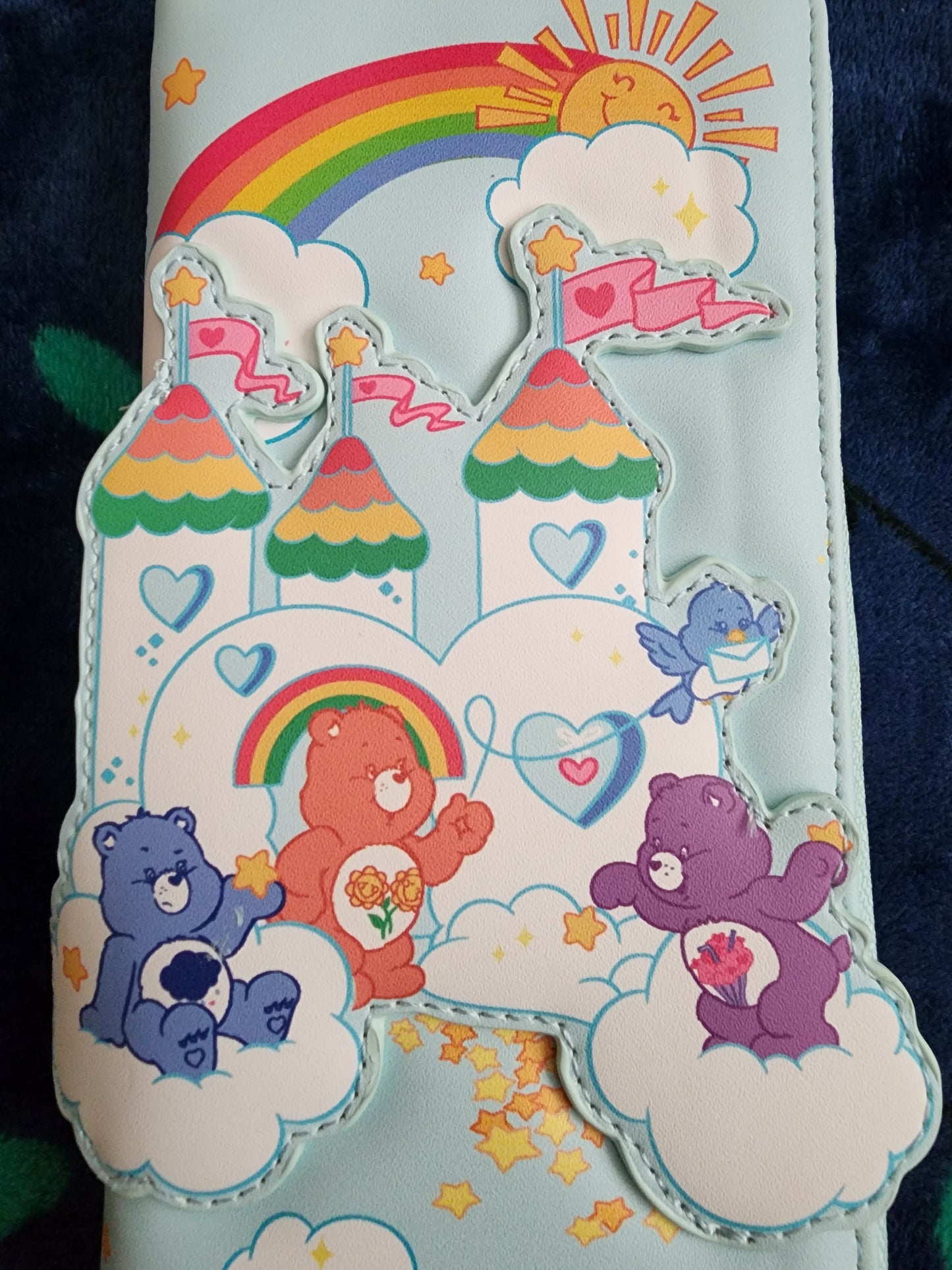 Loungefly Care Bears 40th Anniversary Clouds and Rainbows Wallet