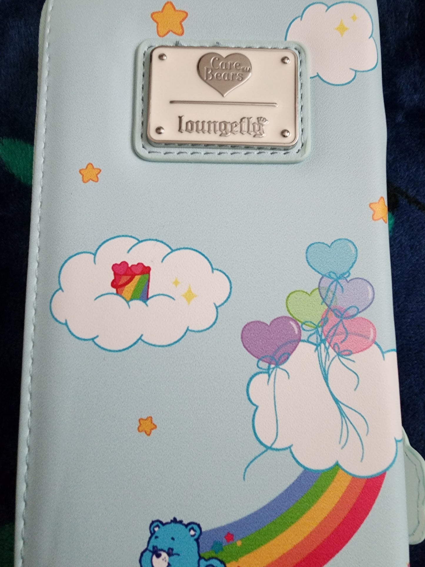 Loungefly Care Bears 40th Anniversary Clouds and Rainbows Wallet