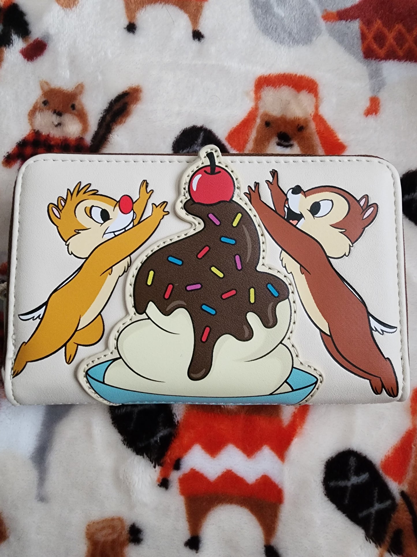 Loungefly Disney Chip and Dale Hot Fudge Sunday Wallet