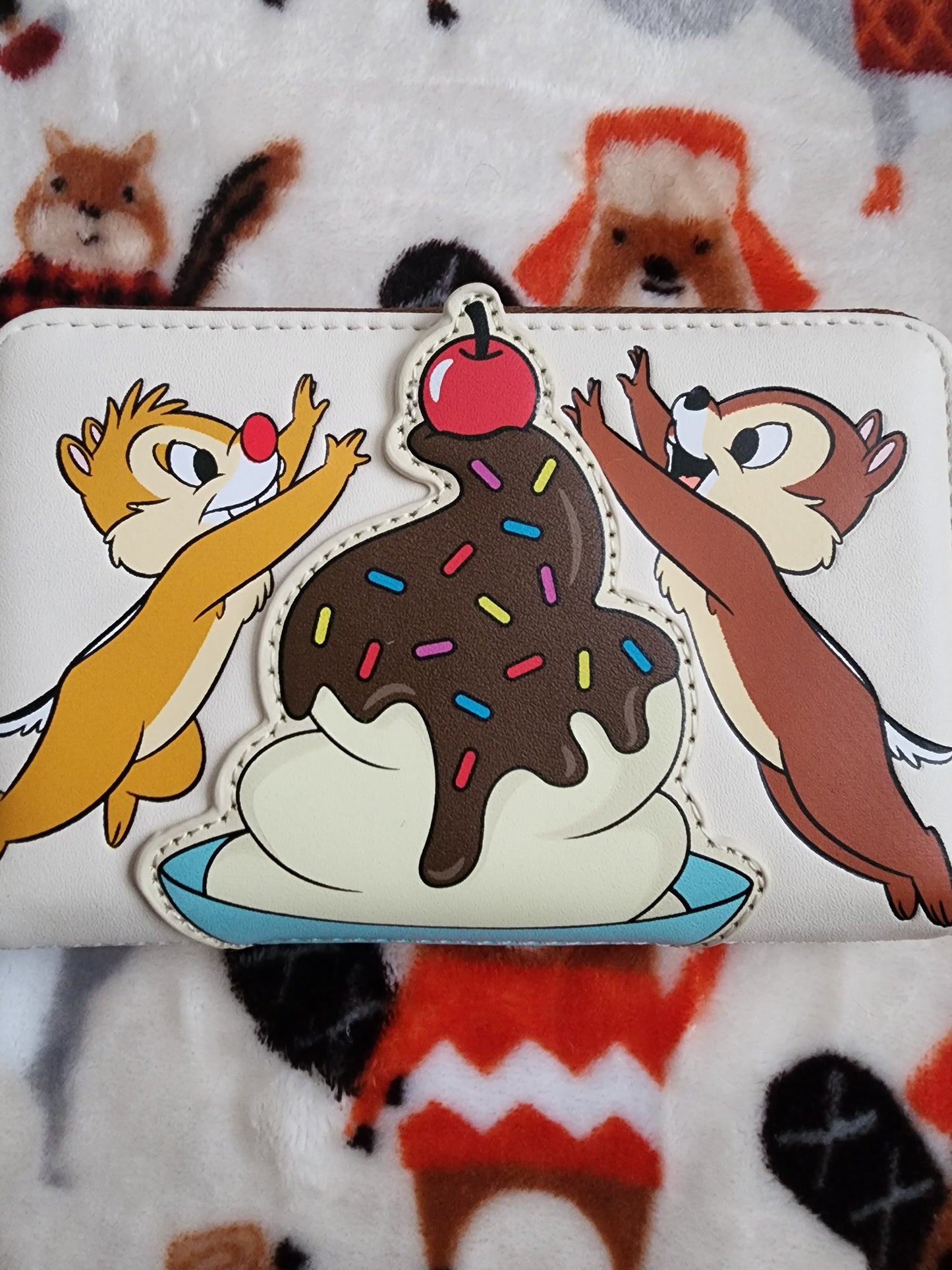 Loungefly Disney Chip and Dale Hot Fudge Sunday Wallet