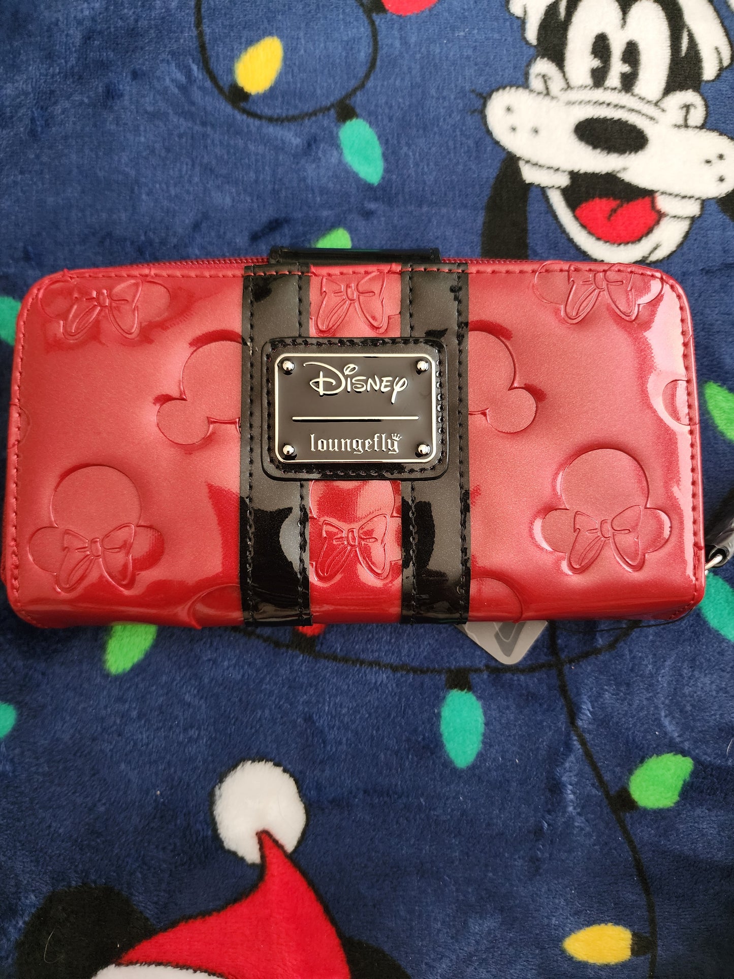 Loungefly Disney Patentleather Embossed Minnie Mouse Wallet