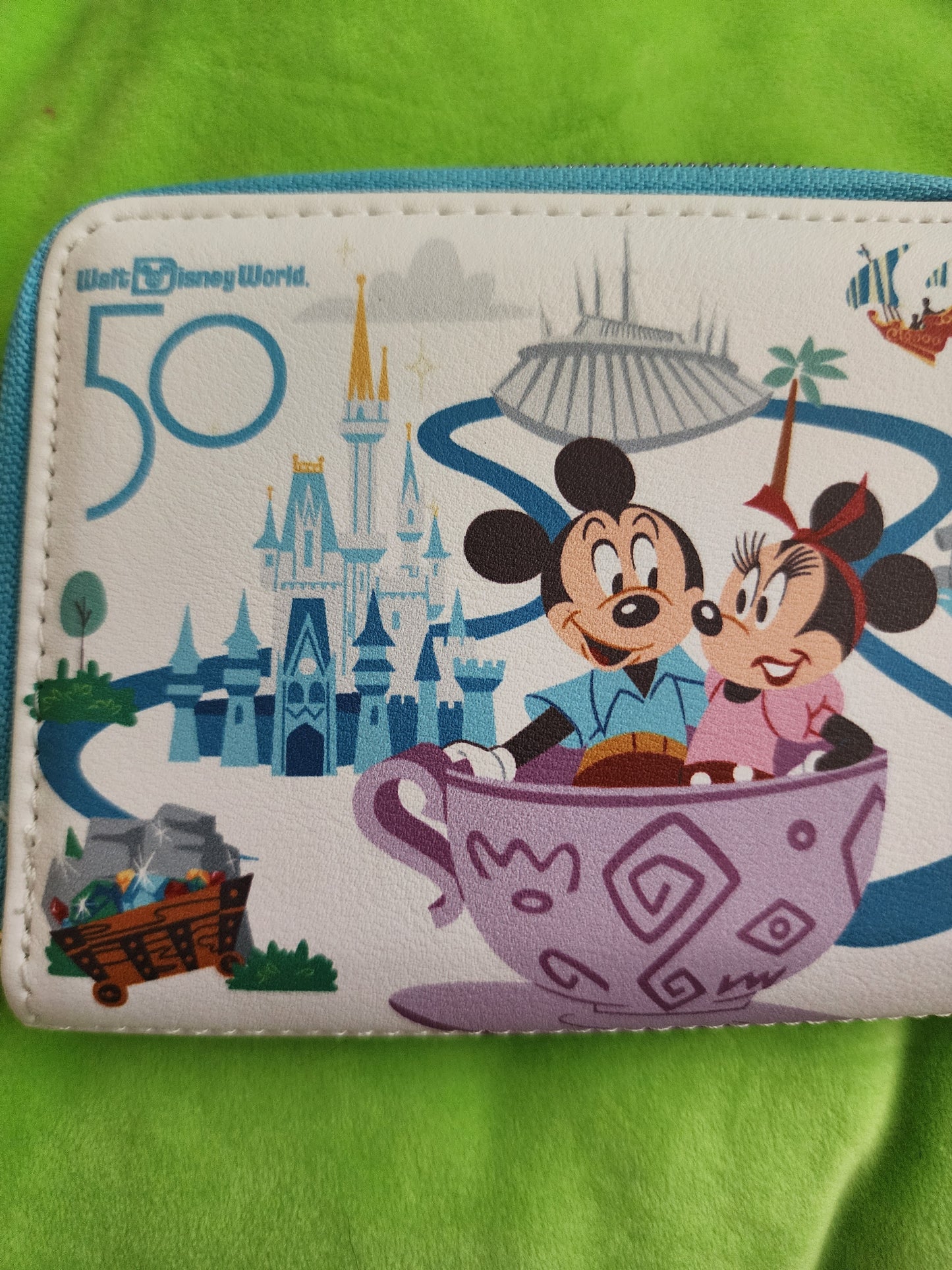 Loungefly Walt Disney World Mickey and Minnie 50th Anniversary Wallet