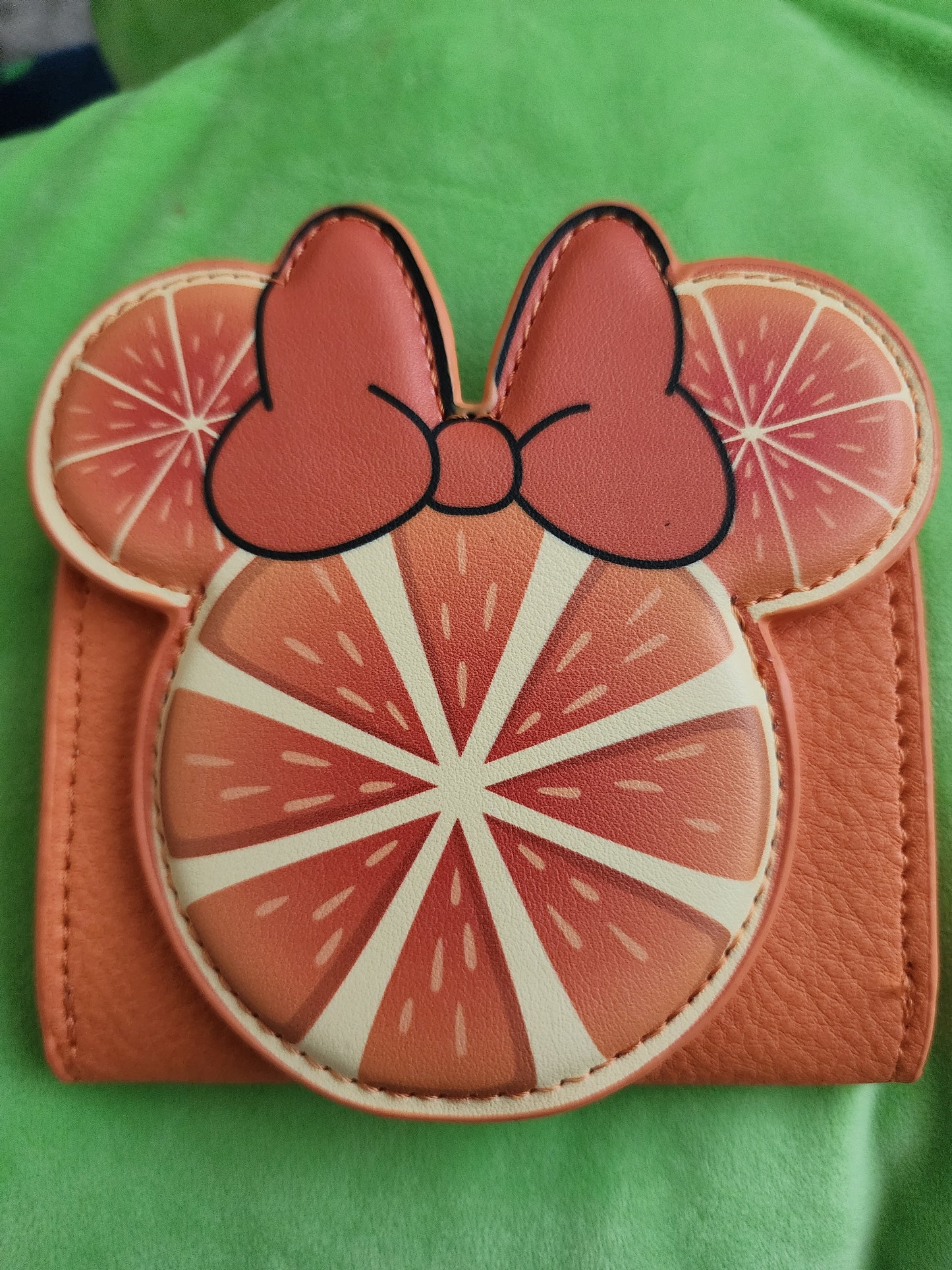 Our Universe Disney Minnie Mouse Orange Fruit Wallet