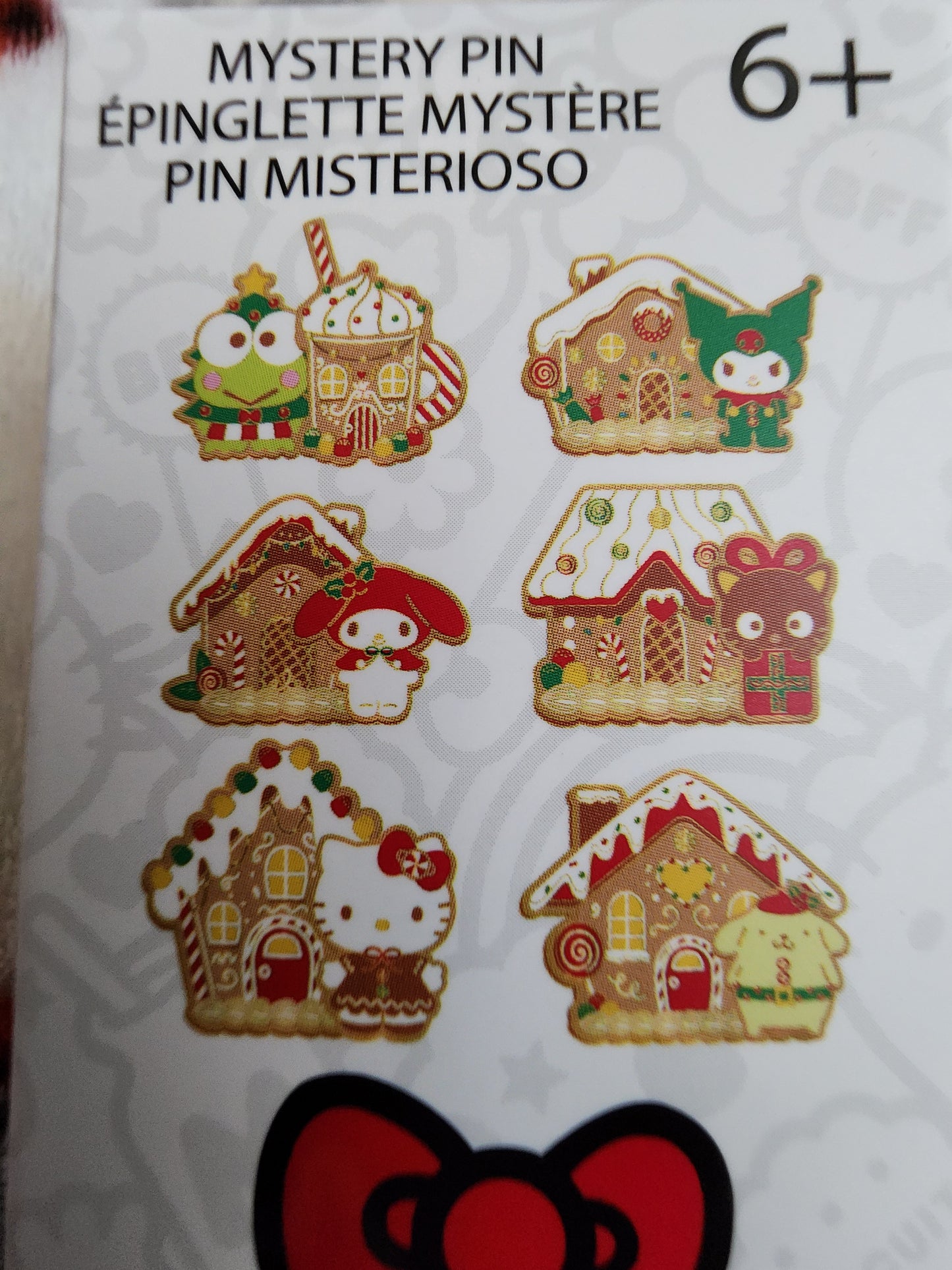 Loungefly Hello Kitty and Friends Holiday Gingerbread House Mystery Pins
