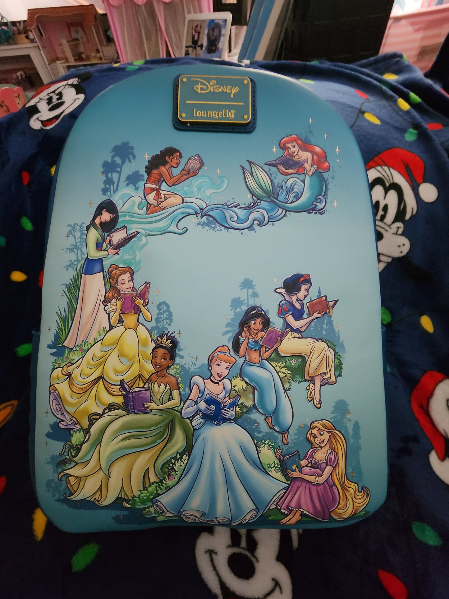 Loungefly Disney Exclusive Princess Reading Books Backpack