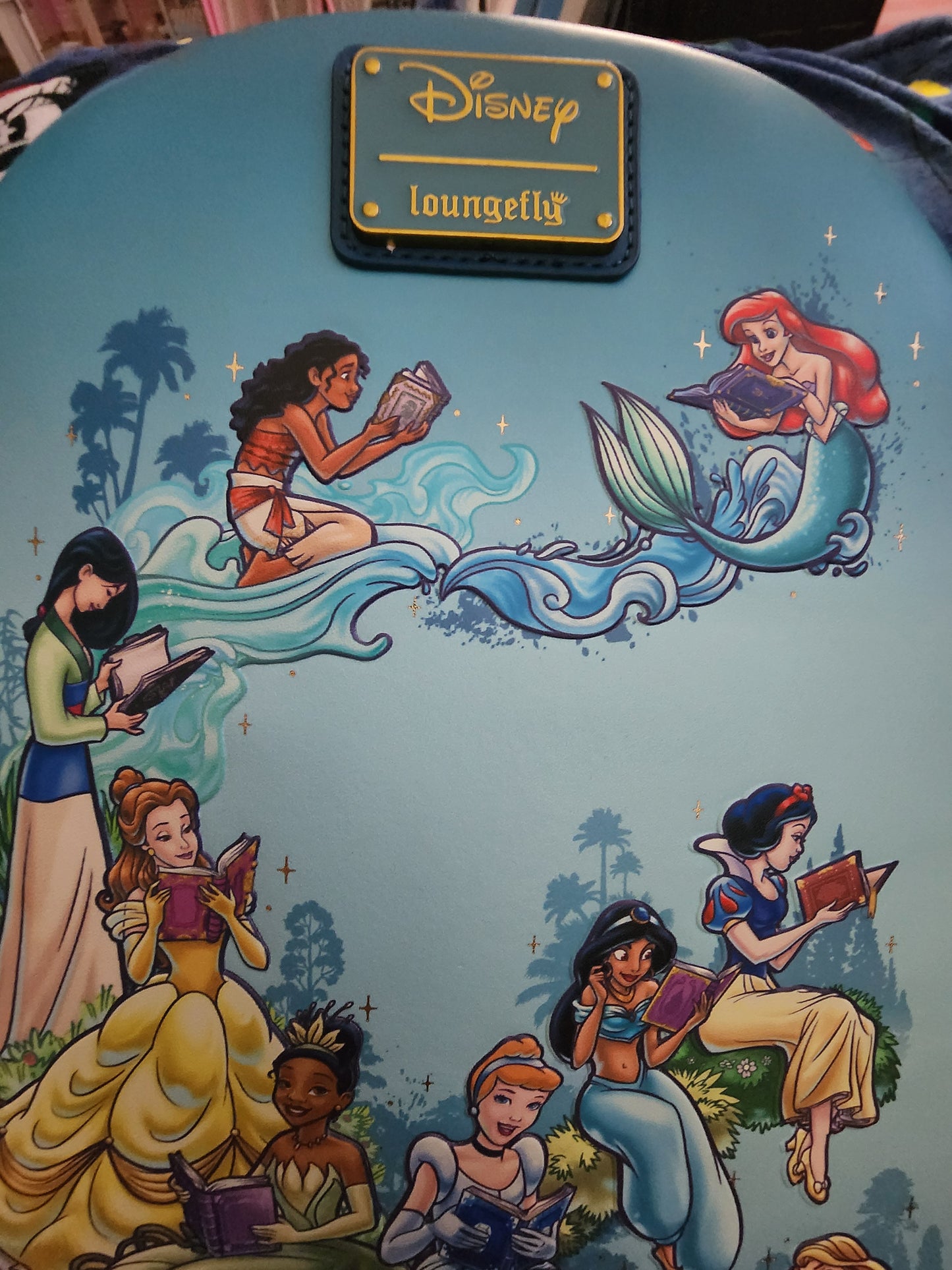 Loungefly Disney Exclusive Princess Reading Books Backpack