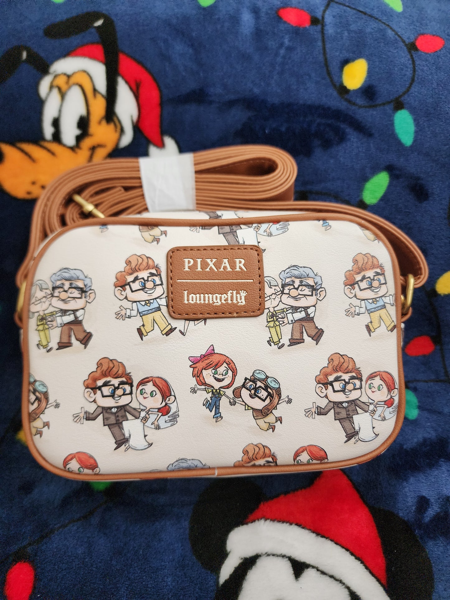 Loungefly Disney Pixar Up Carl & Ellie Through the Years Crossbody Bag