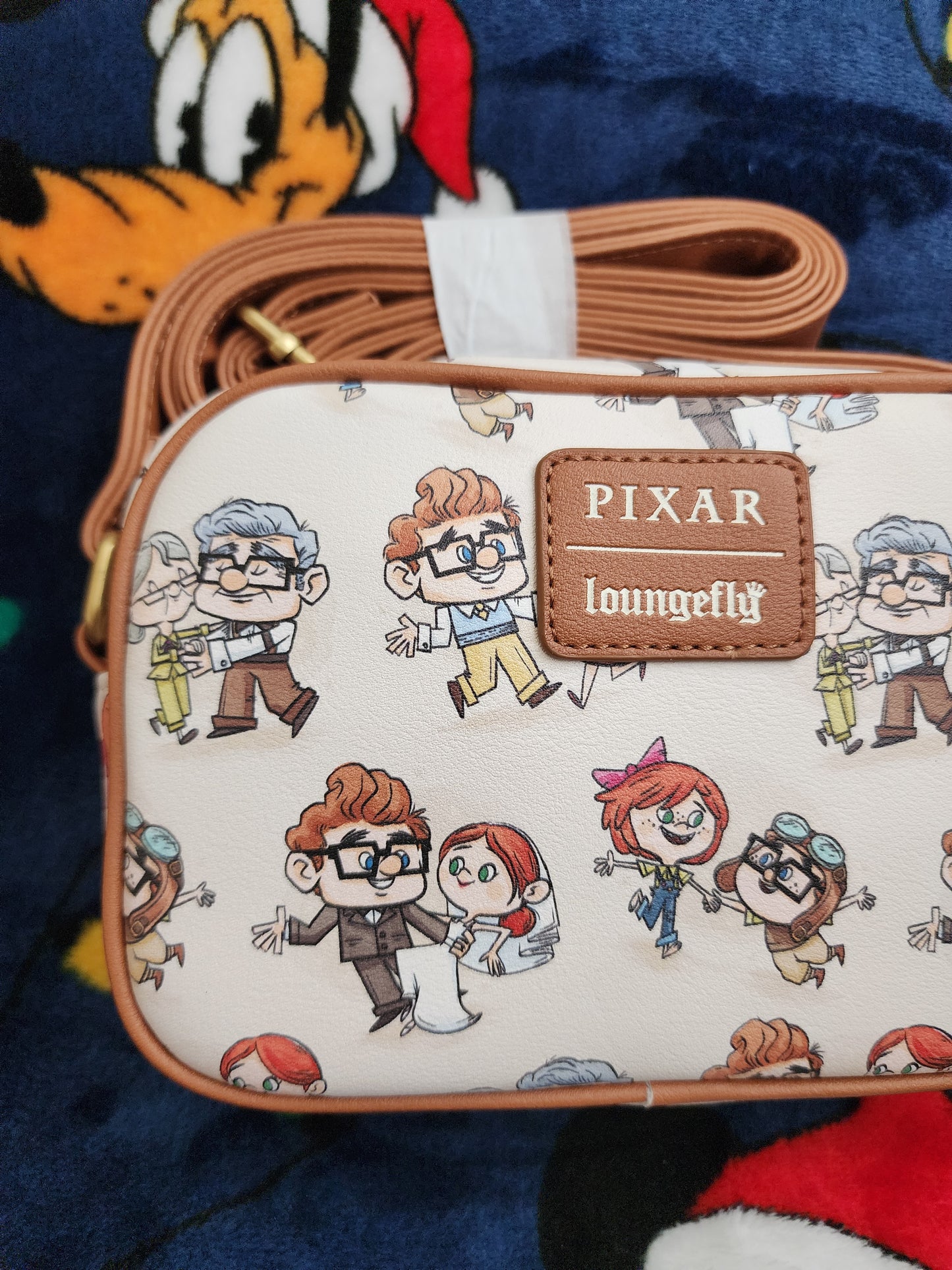 Loungefly Disney Pixar Up Carl & Ellie Through the Years Crossbody Bag