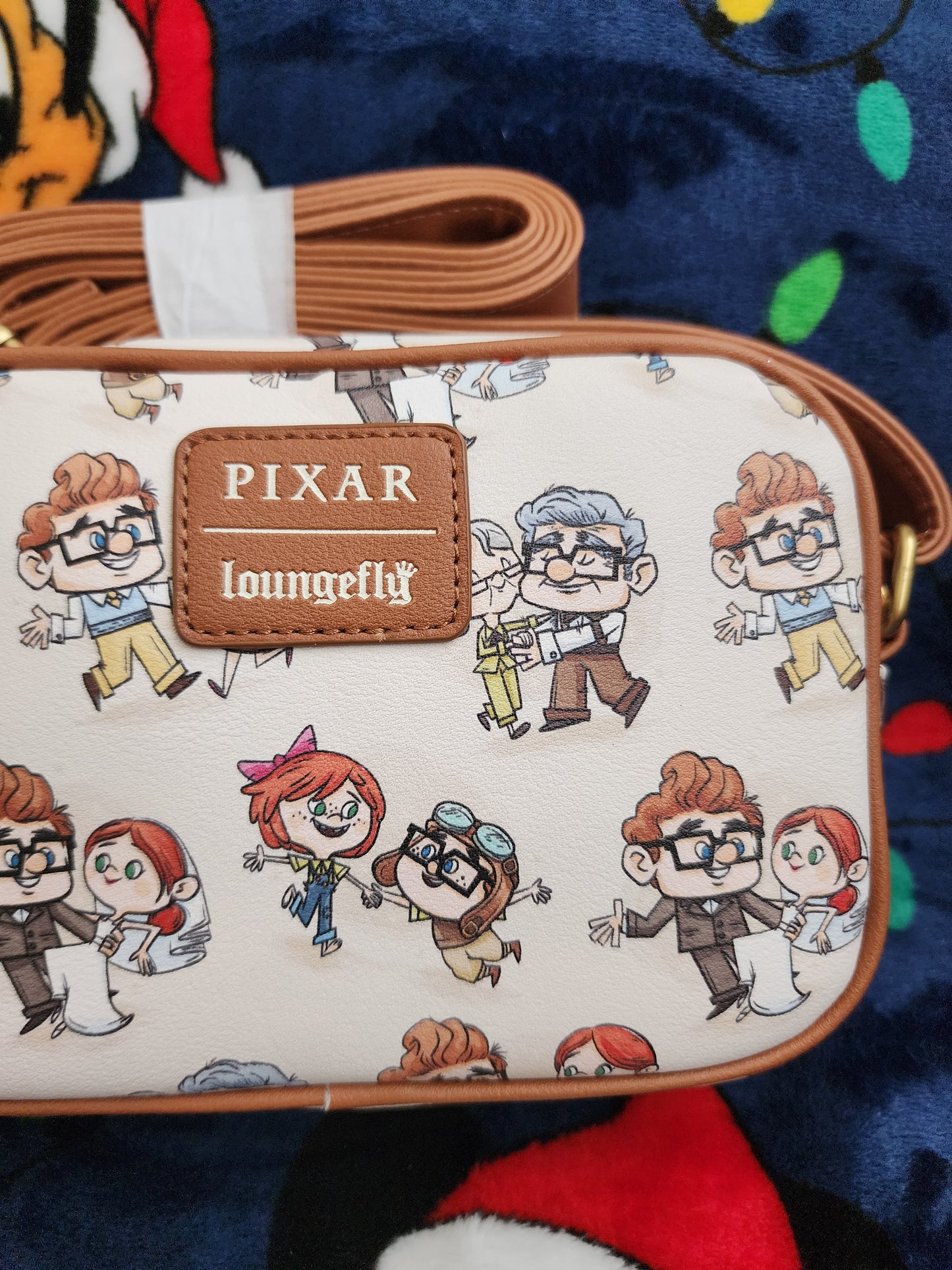 Loungefly Disney Pixar Up Carl & Ellie Through the Years Crossbody Bag