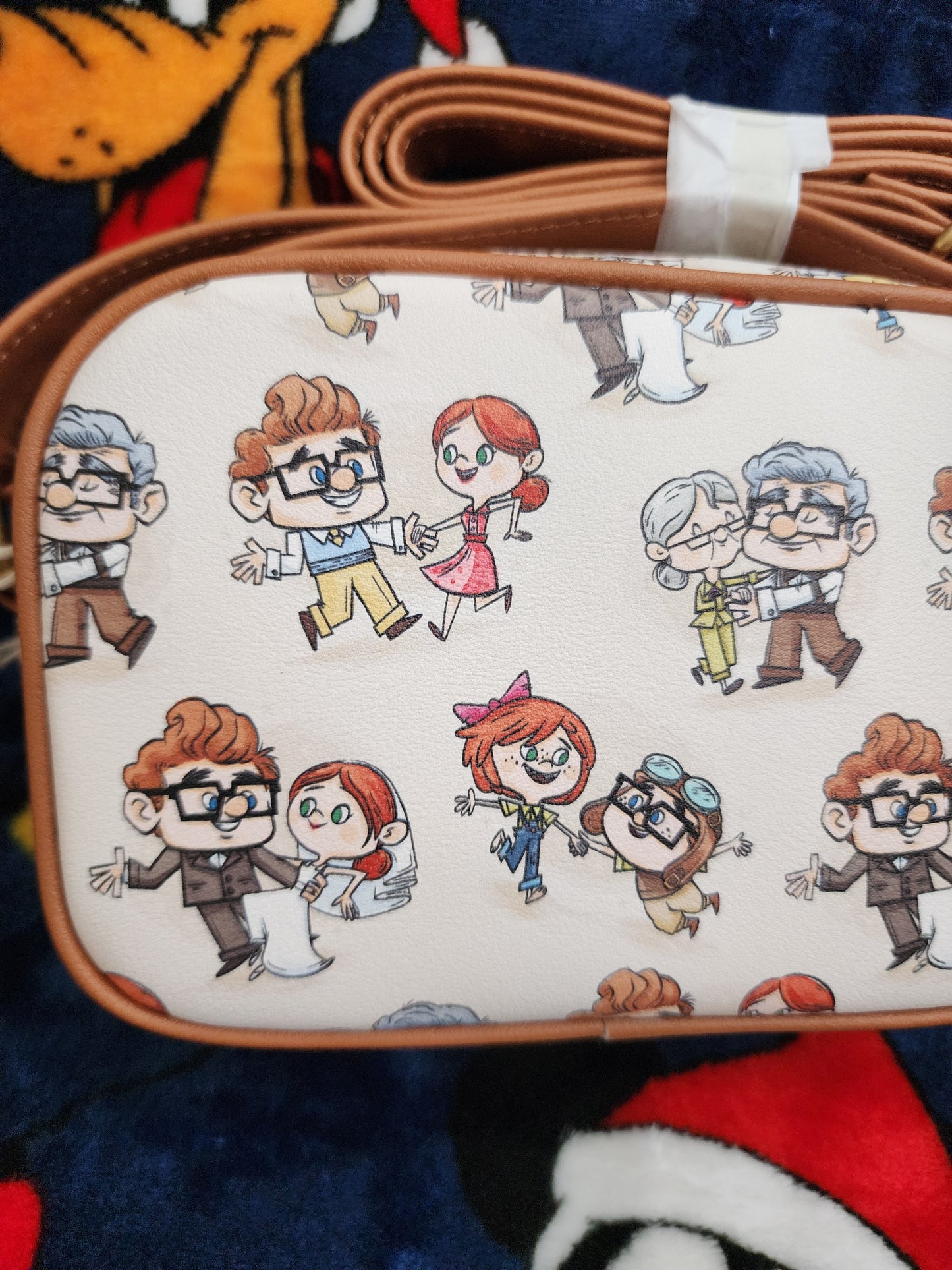 Loungefly Disney Pixar Up Carl & Ellie Through the Years Crossbody Bag