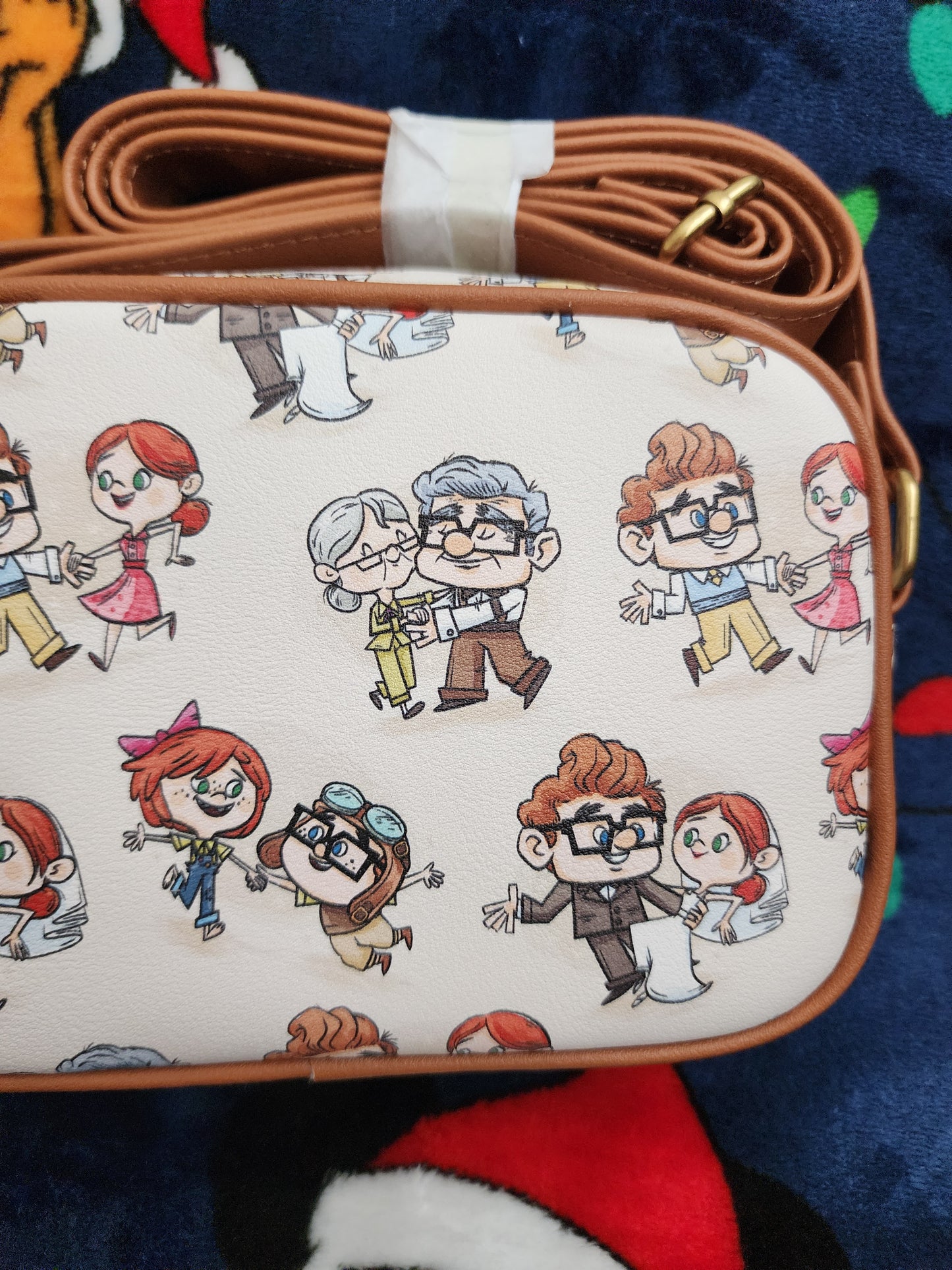 Loungefly Disney Pixar Up Carl & Ellie Through the Years Crossbody Bag