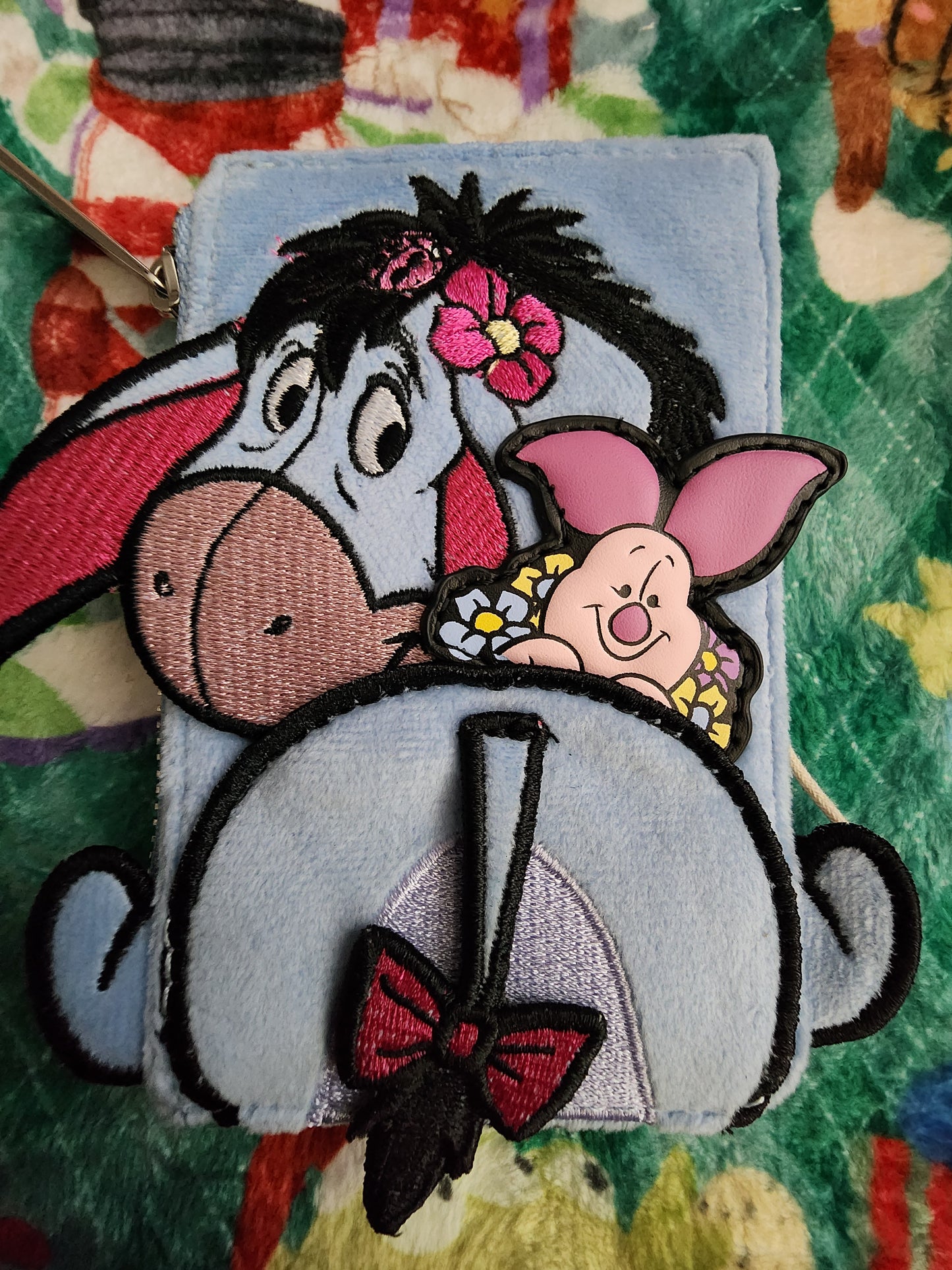 Loungefly Disney Eeyore and Piglet Floral Card Holder