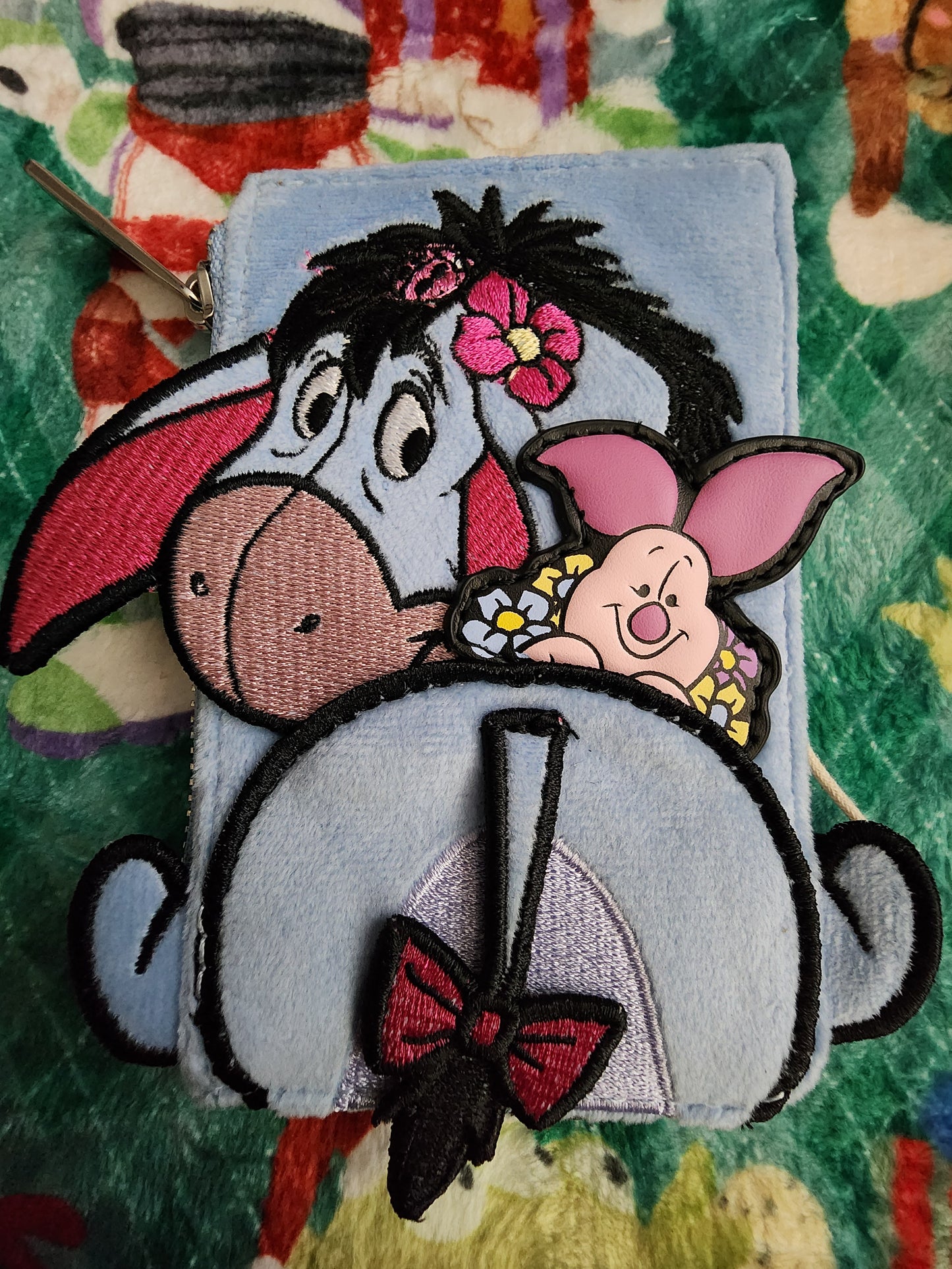 Loungefly Disney Eeyore and Piglet Floral Card Holder