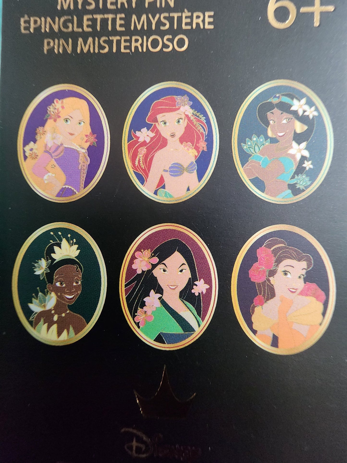 Loungefly Disney Princesses Floral Portrait Mystery Pins
