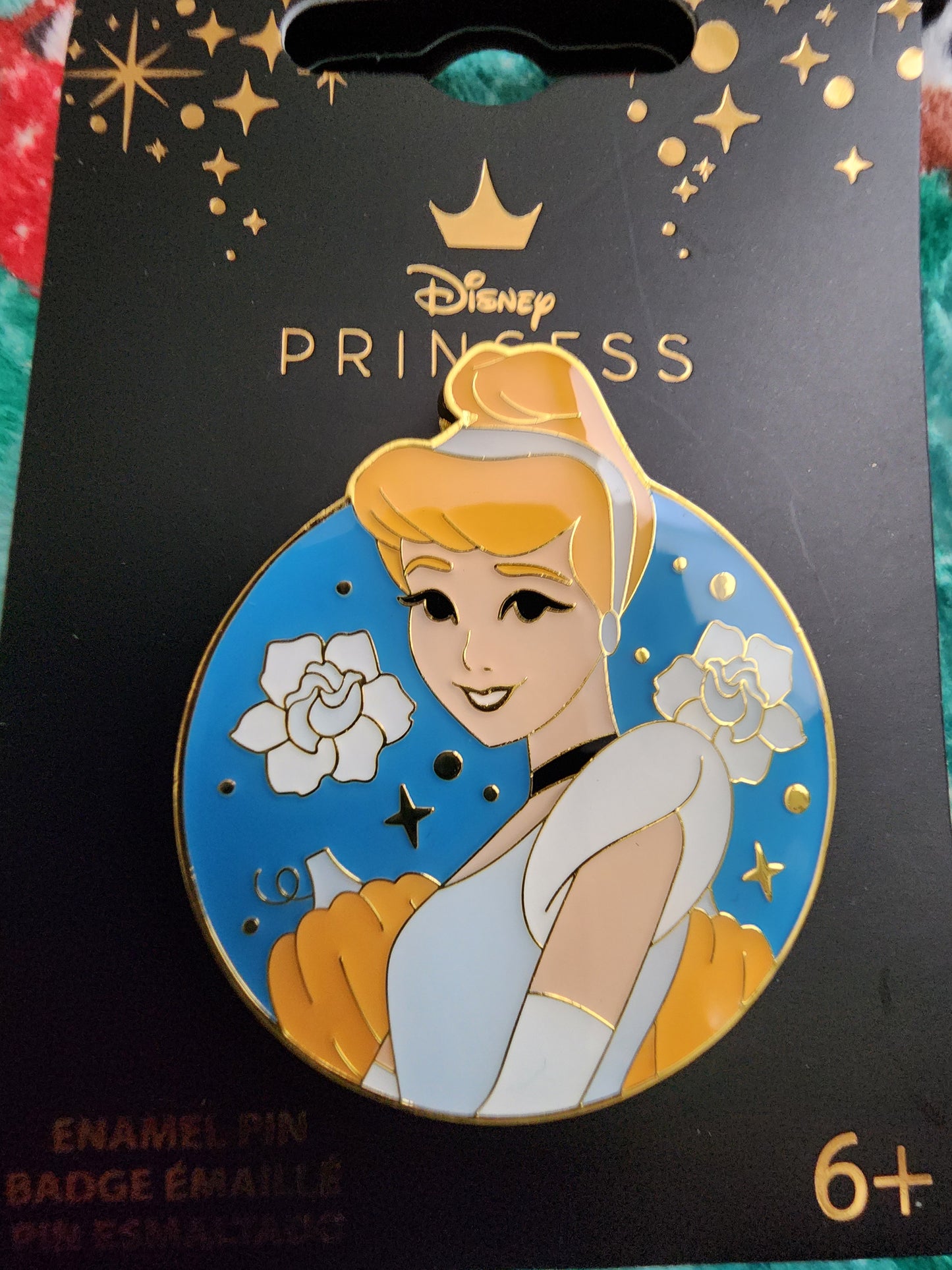 Loungefly Disney Cinderella Portrait Circular Pin