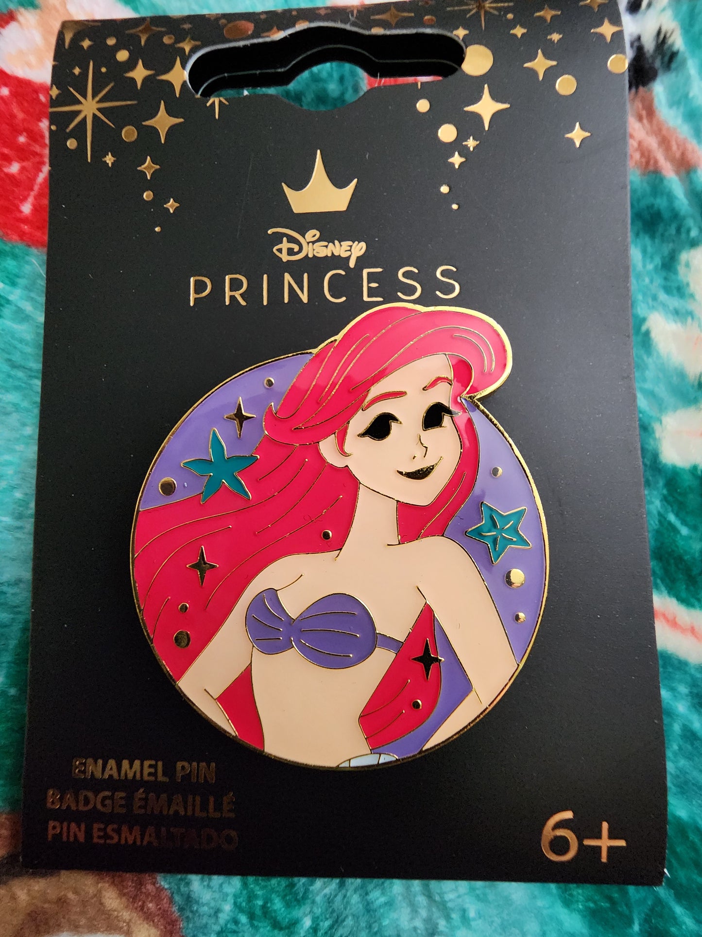 Loungefly Disney Ariel Little Mermaid Portrait Circular Pin