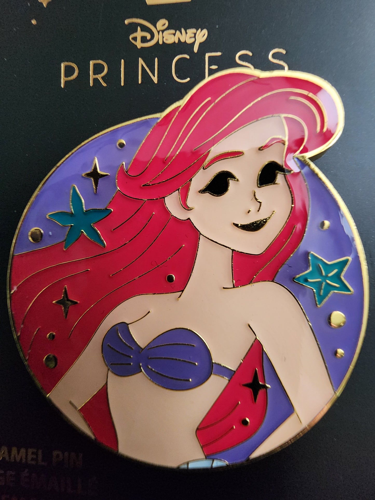 Loungefly Disney Ariel Little Mermaid Portrait Circular Pin