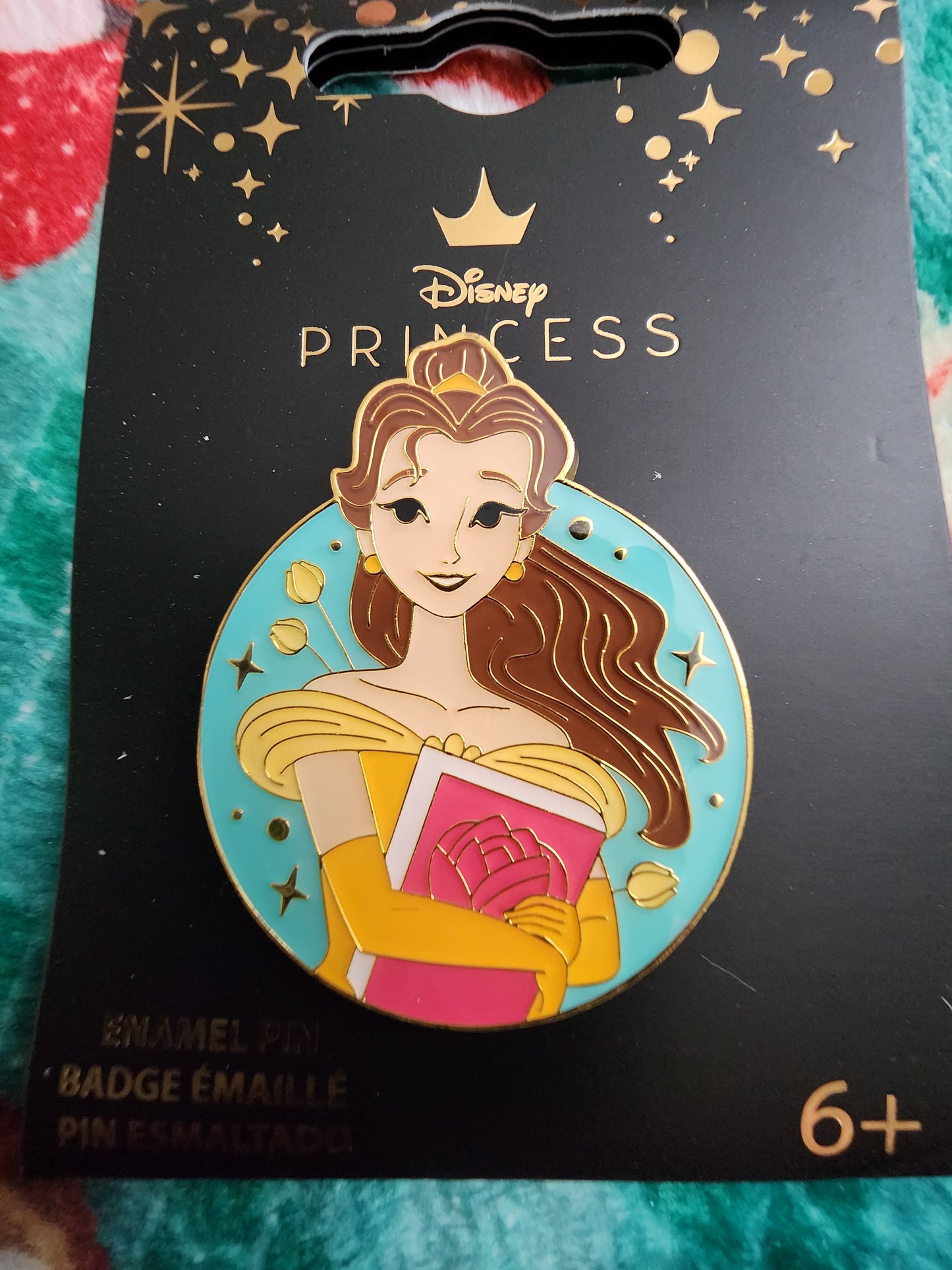 Loungefly Disney Belle Portrait Circular Pin