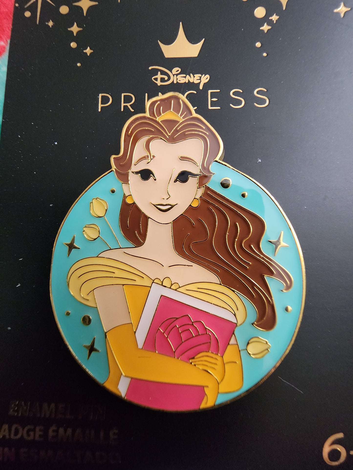 Loungefly Disney Belle Portrait Circular Pin