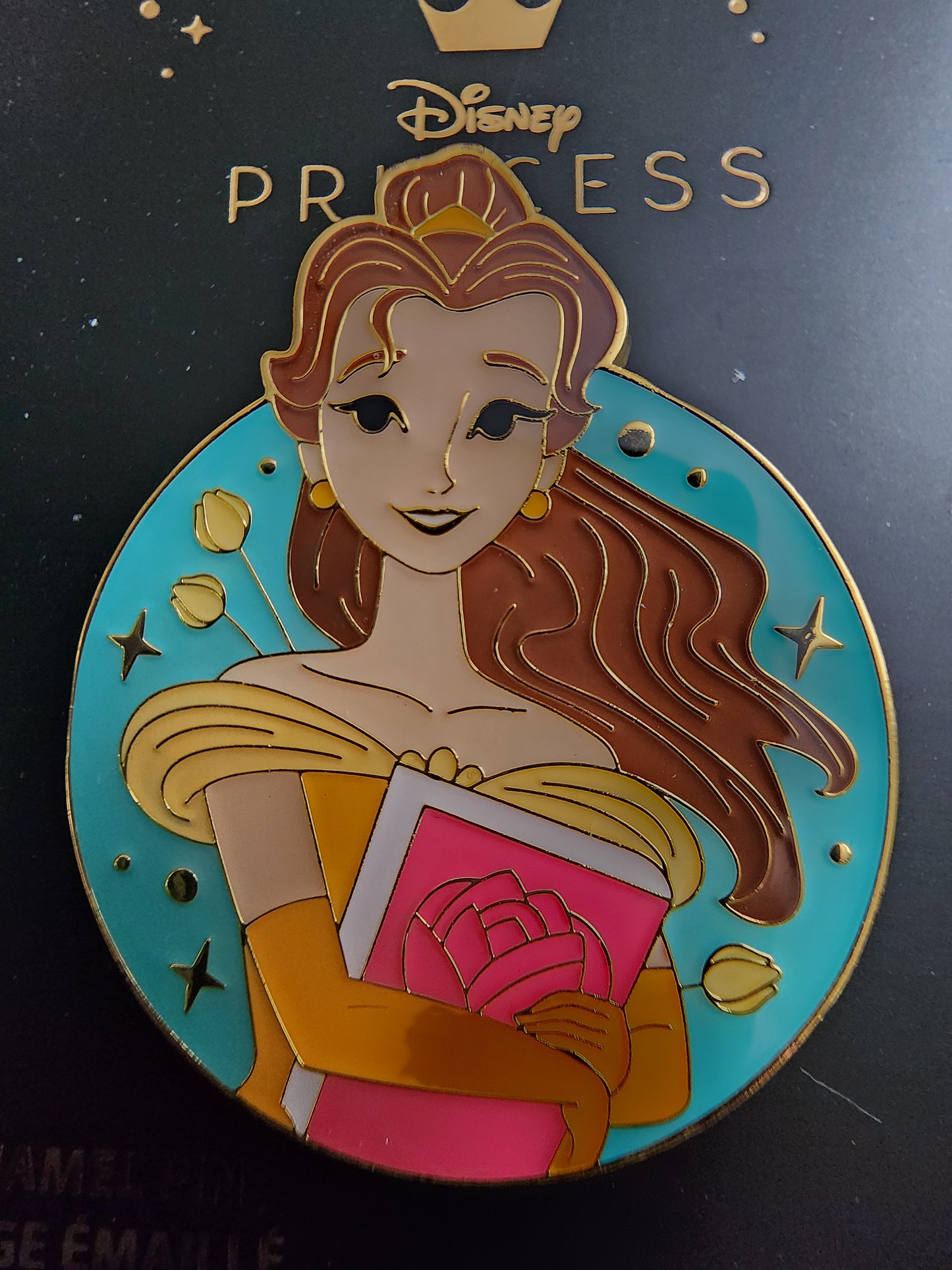 Loungefly Disney Belle Portrait Circular Pin