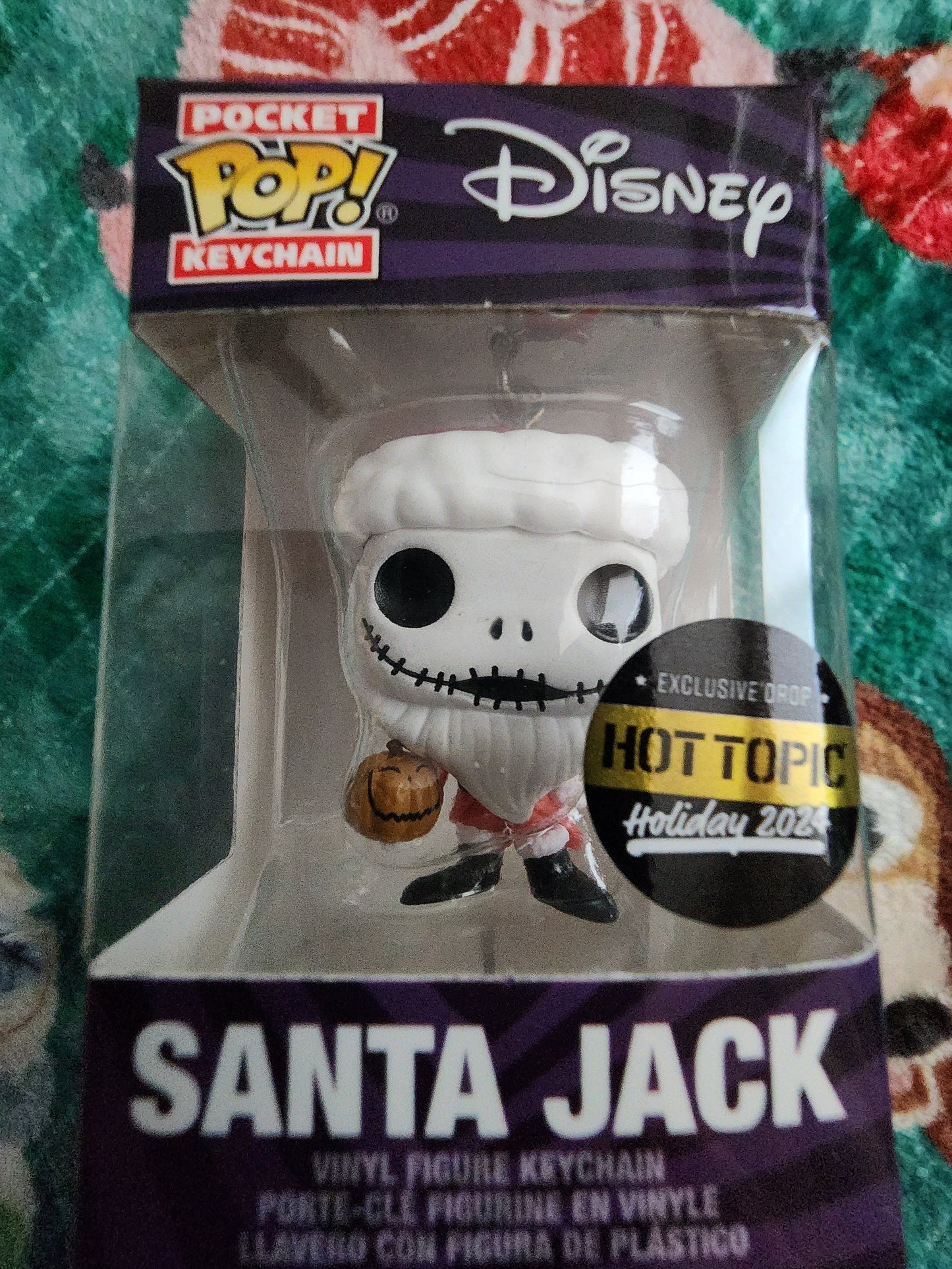 Funko Pocket Pop Exclusive Nightmare Before Christmas Santa Jack Keychain