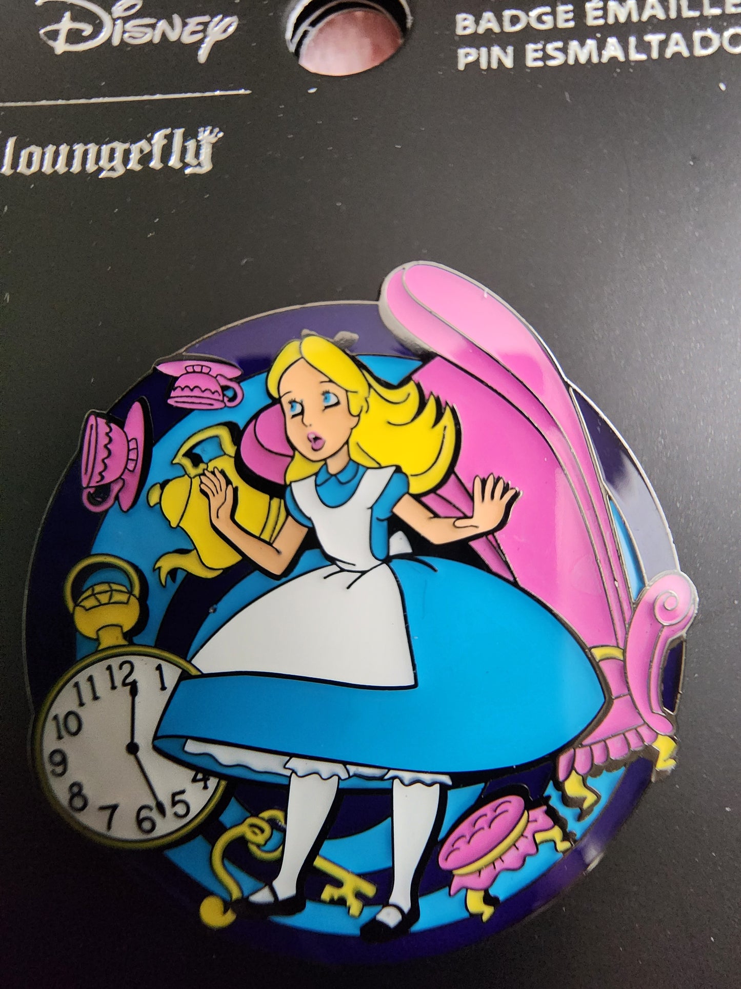 Loungefly Disney Alice in Wonderland Falling Down the Rabbit Hole Pin