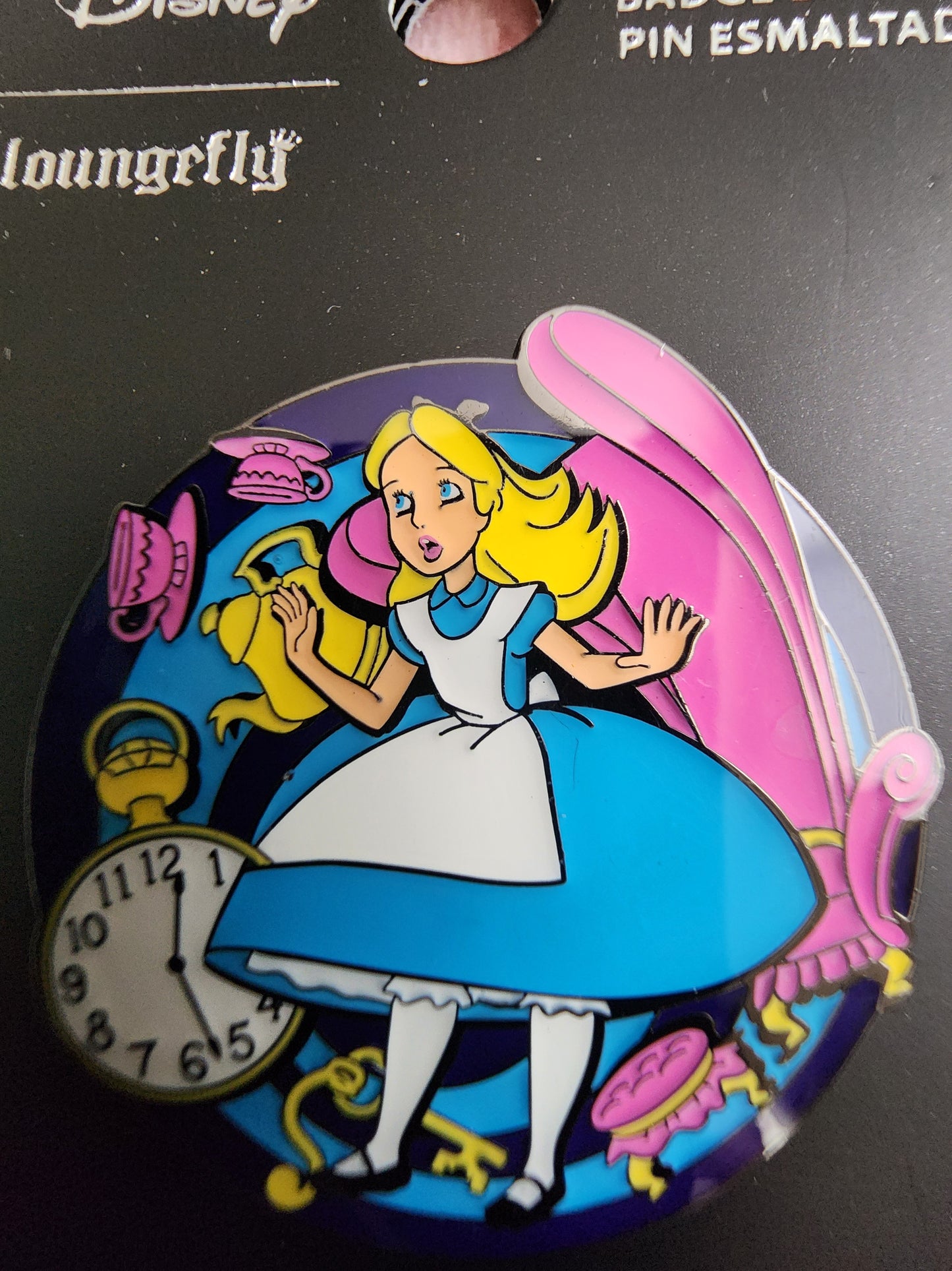 Loungefly Disney Alice in Wonderland Falling Down the Rabbit Hole Pin