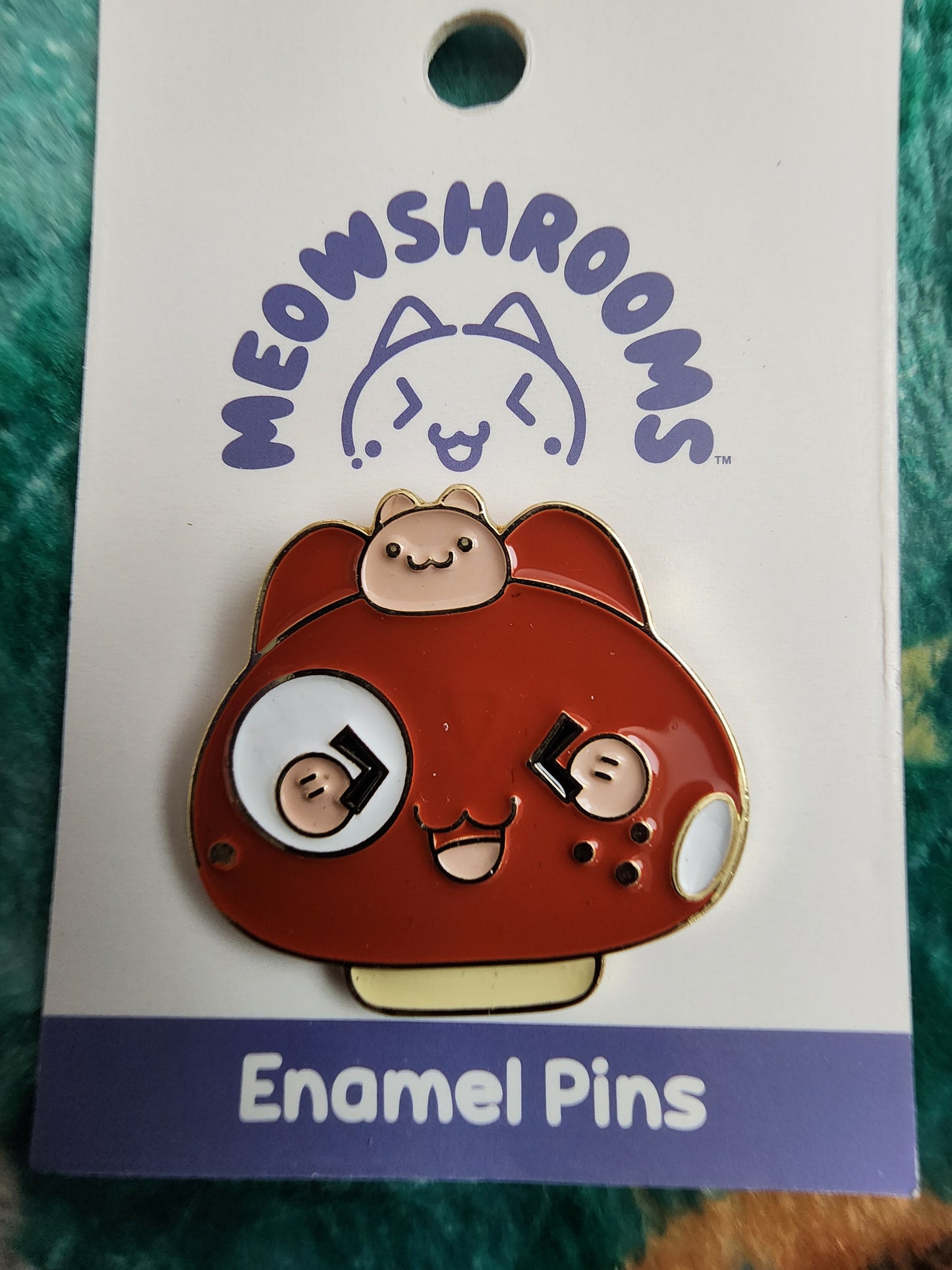 Meowshrooms with a Baby Meowshrooms Pin