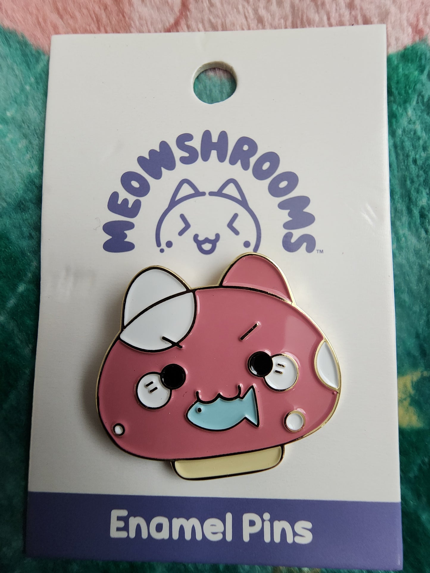 Meowshrooms with a Fish Pin